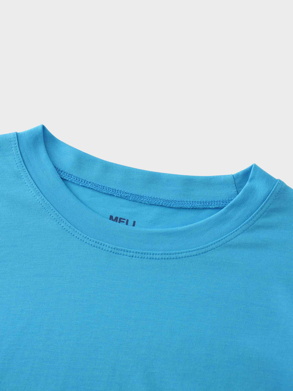 Bubble Sleeve T-Shirt-Sky Blue