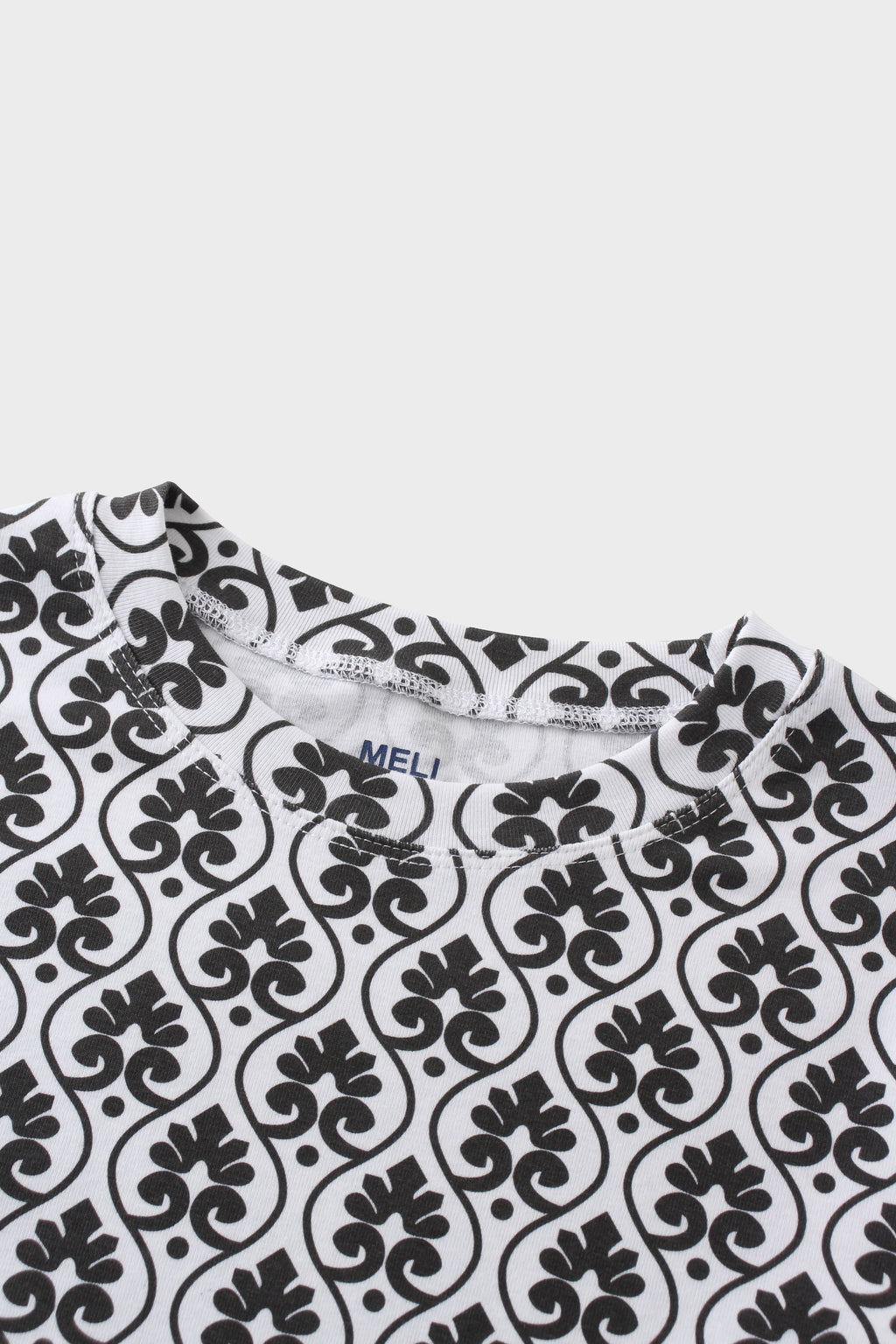 Basic Printed T-shirt-Damask