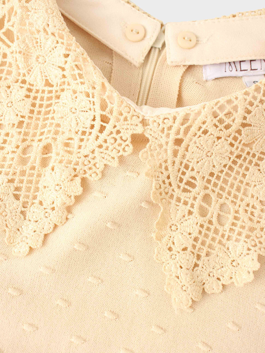 Crew Neck Pebbled Sweater-Bone