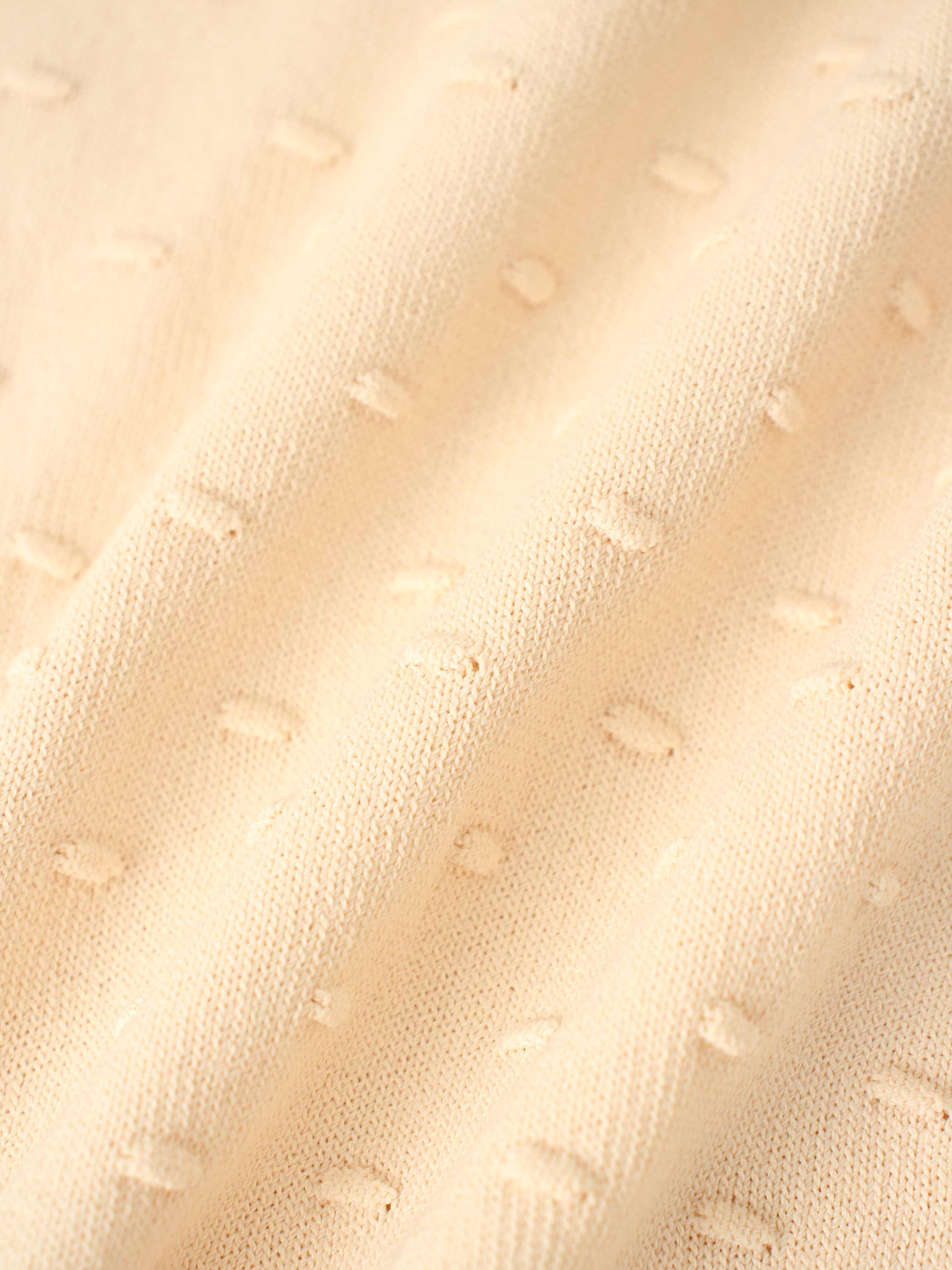 Crew Neck Pebbled Sweater-Bone