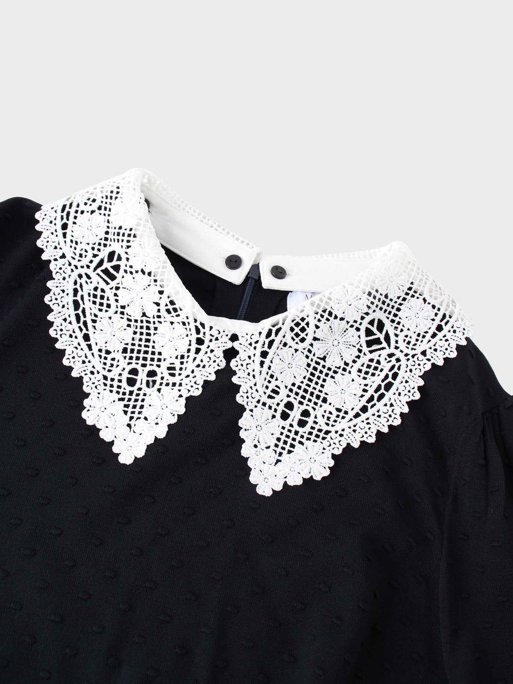 Crew Neck Pebbled Sweater-Navy