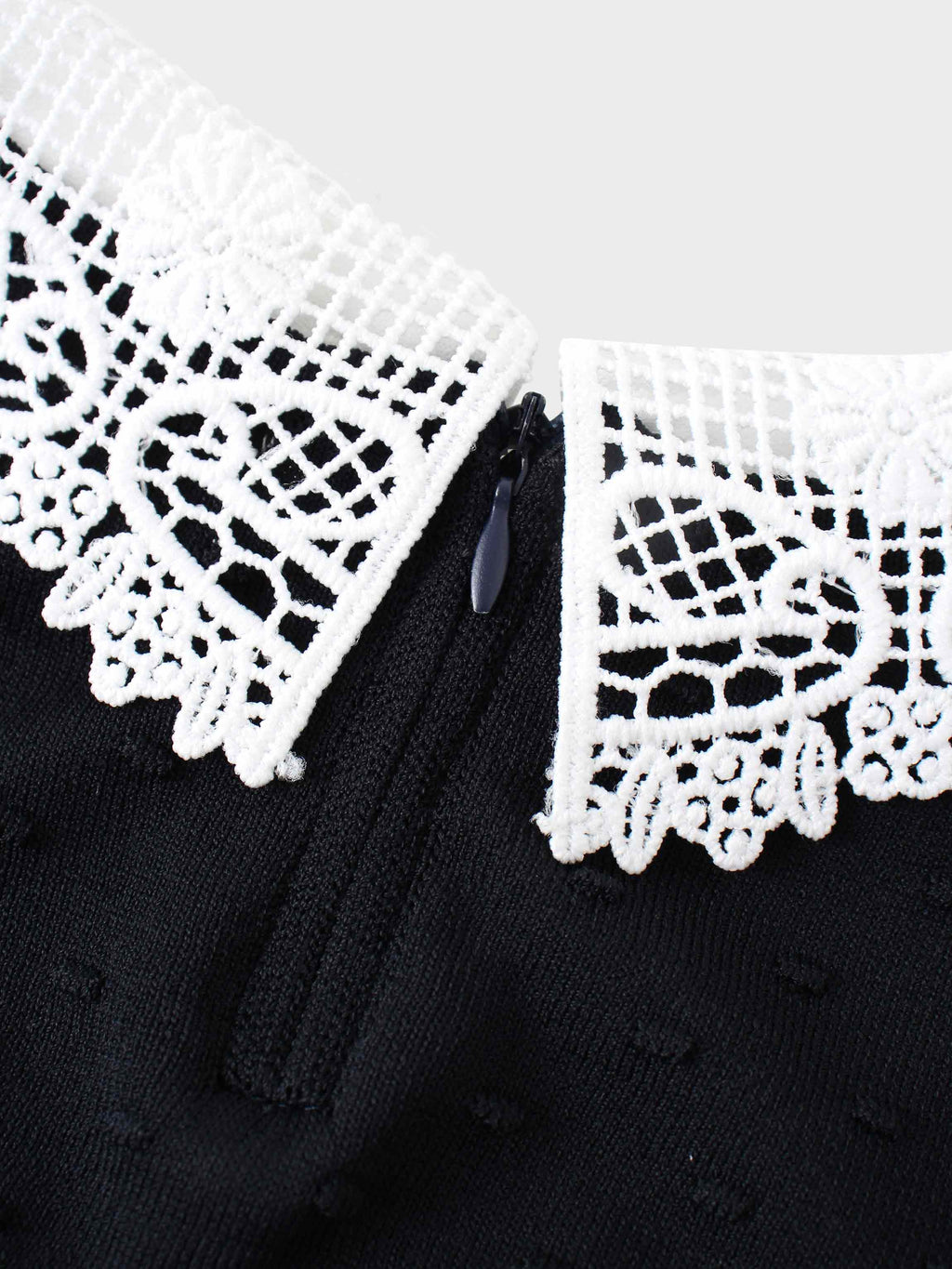 Crew Neck Pebbled Sweater-Navy