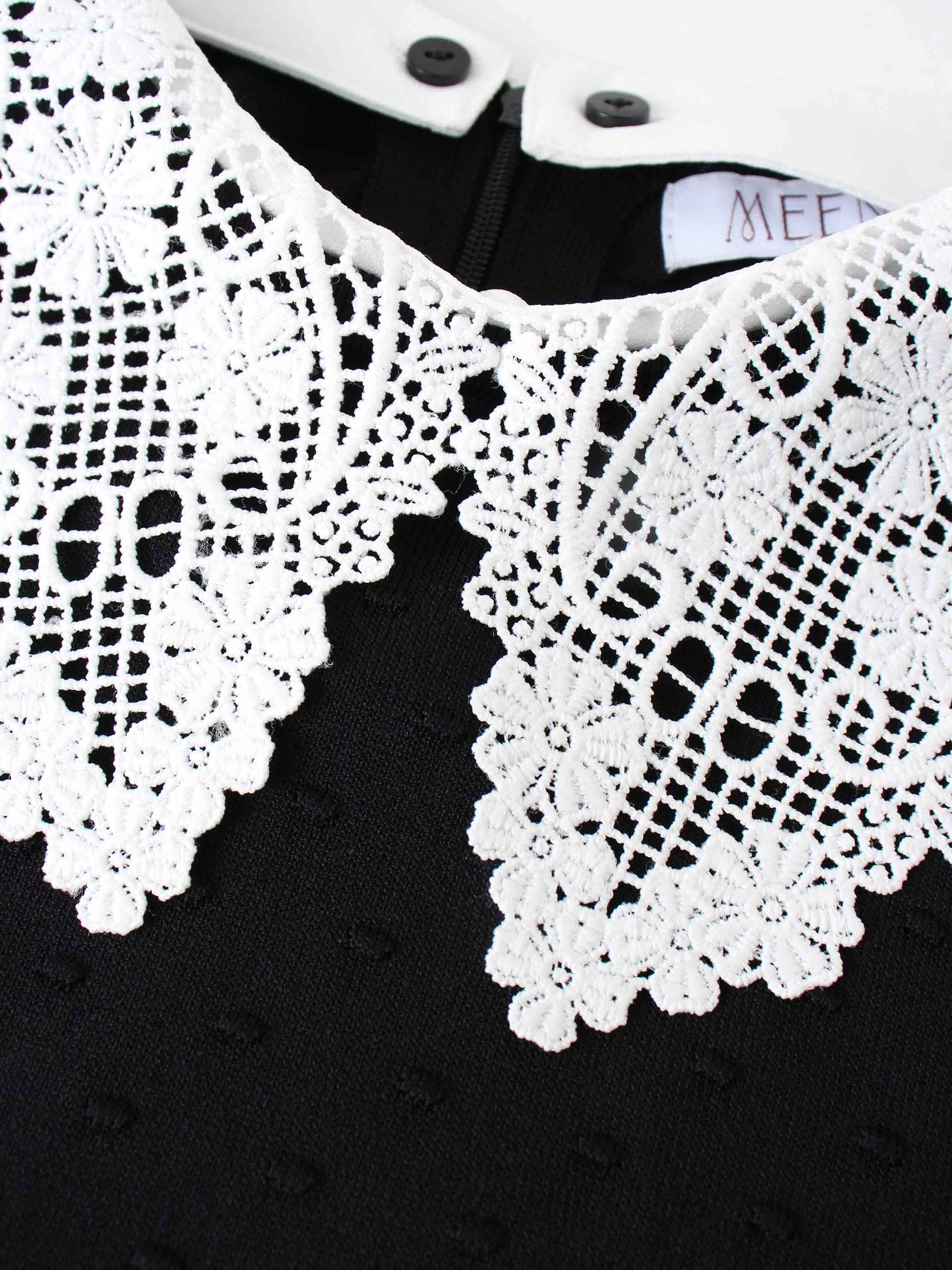 Crew Neck Pebbled Sweater-Black