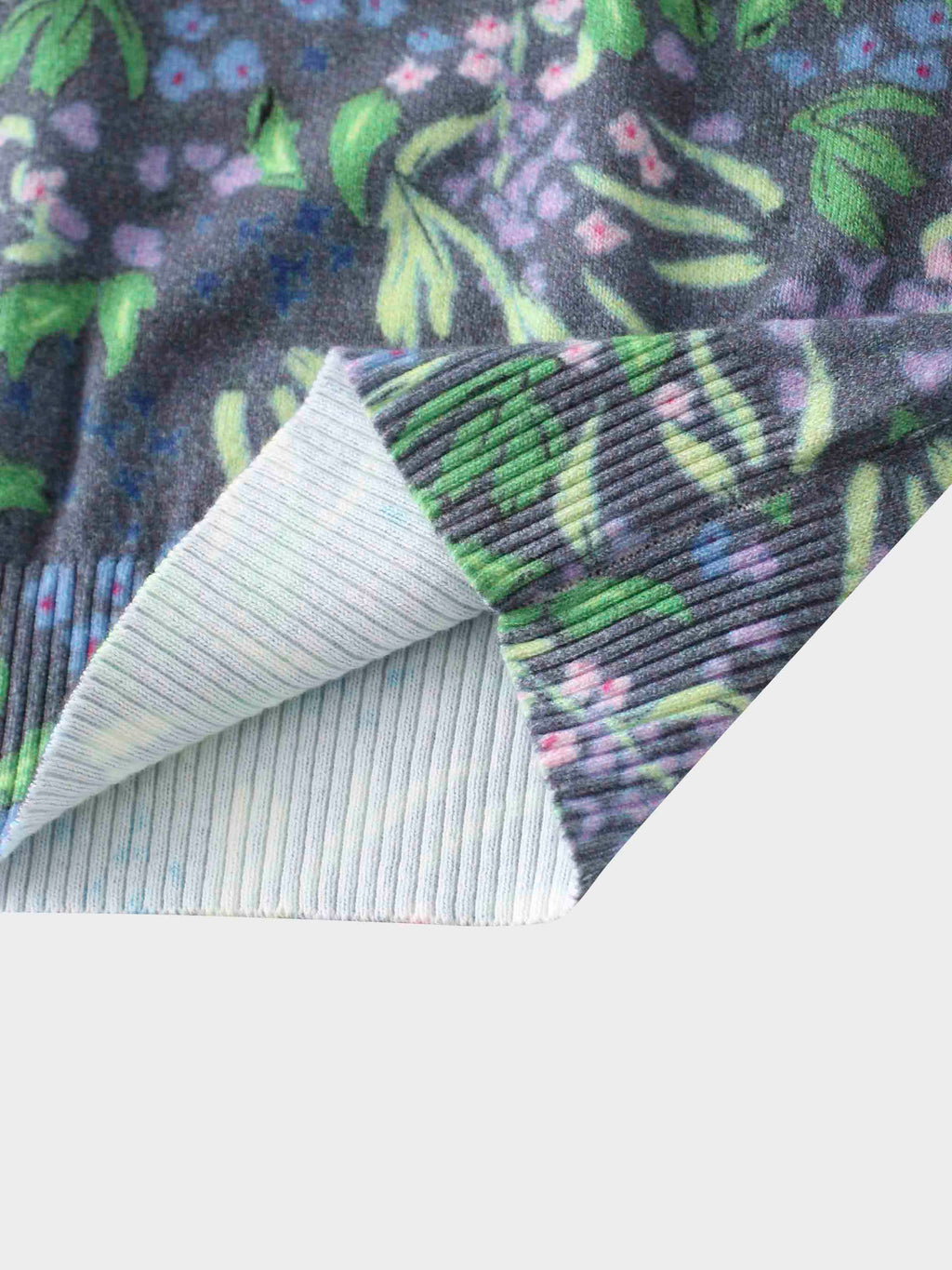 Floral Design Sweater-Lavender Blossom