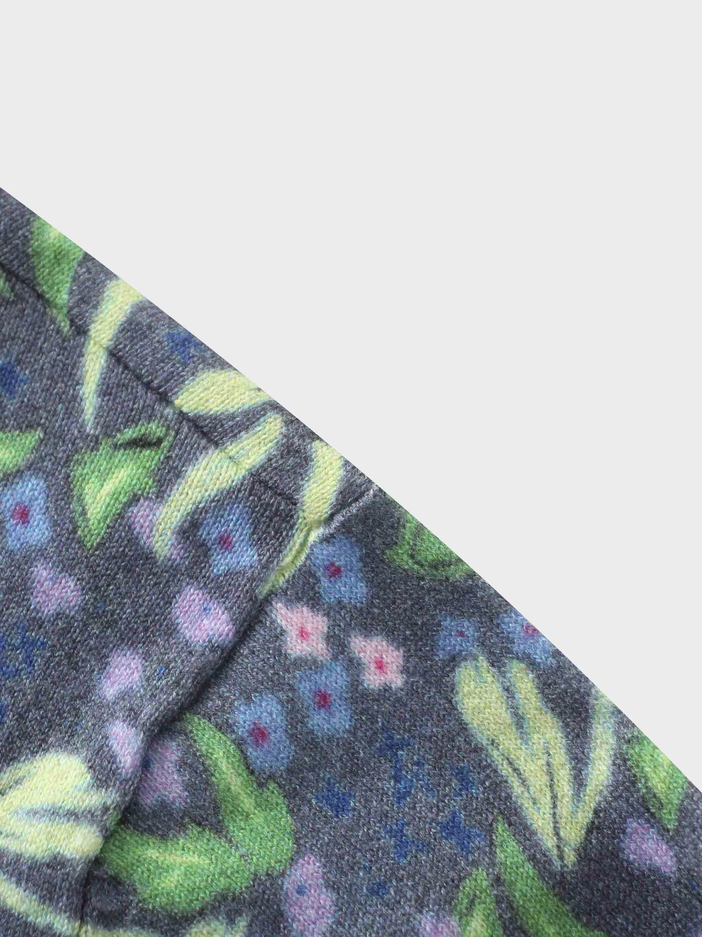 Floral Design Sweater-Lavender Blossom