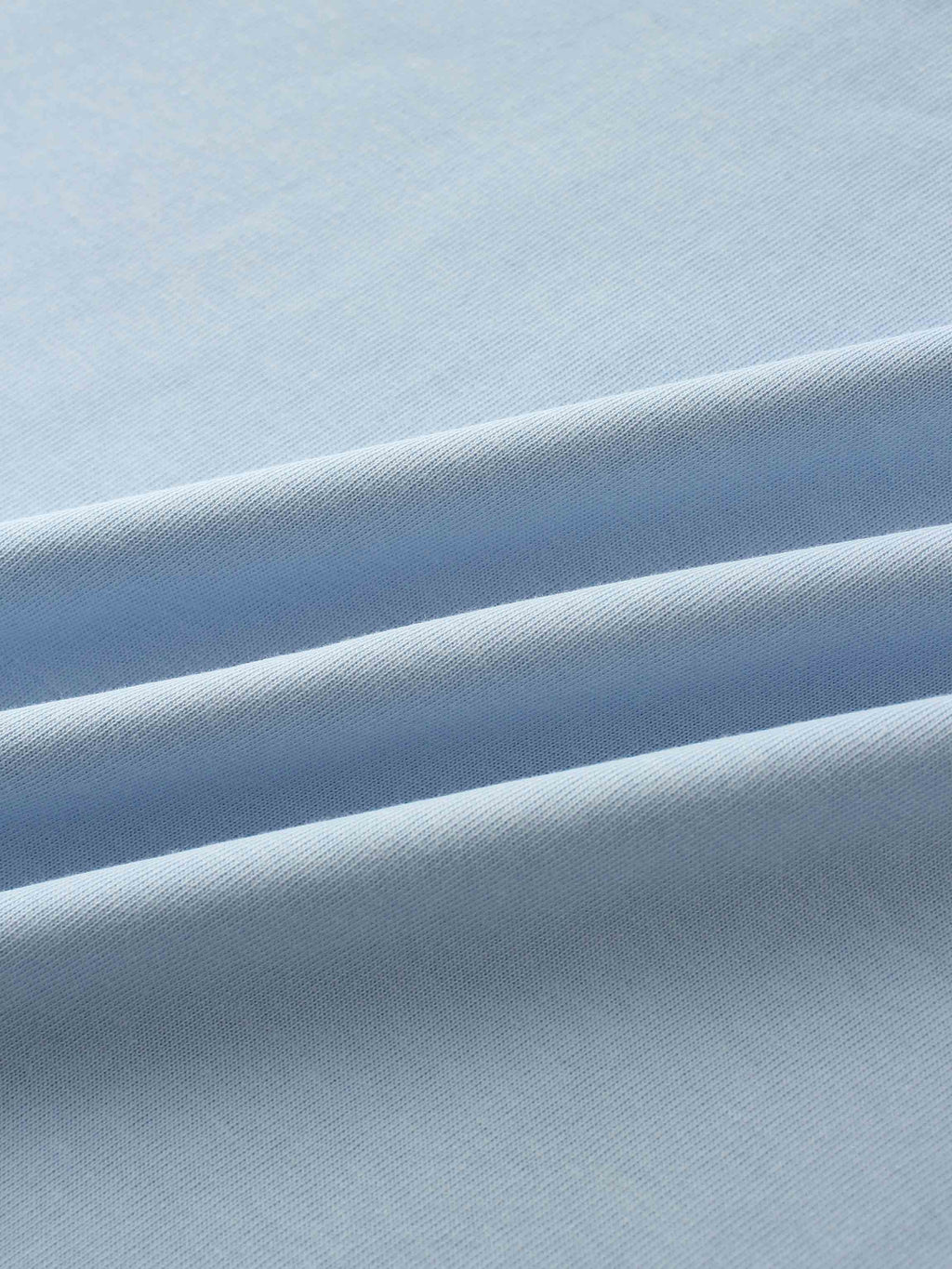 Oversized Boxy 3Q Sleeve Tee-Light Blue