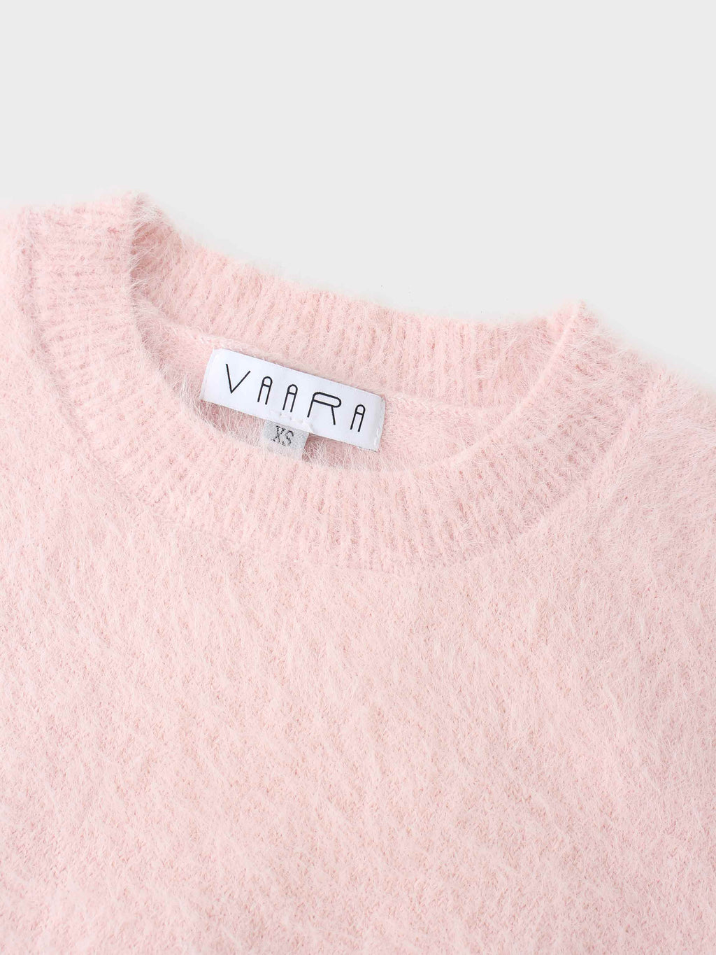 Mohair Crew Neck Sweater-Pink