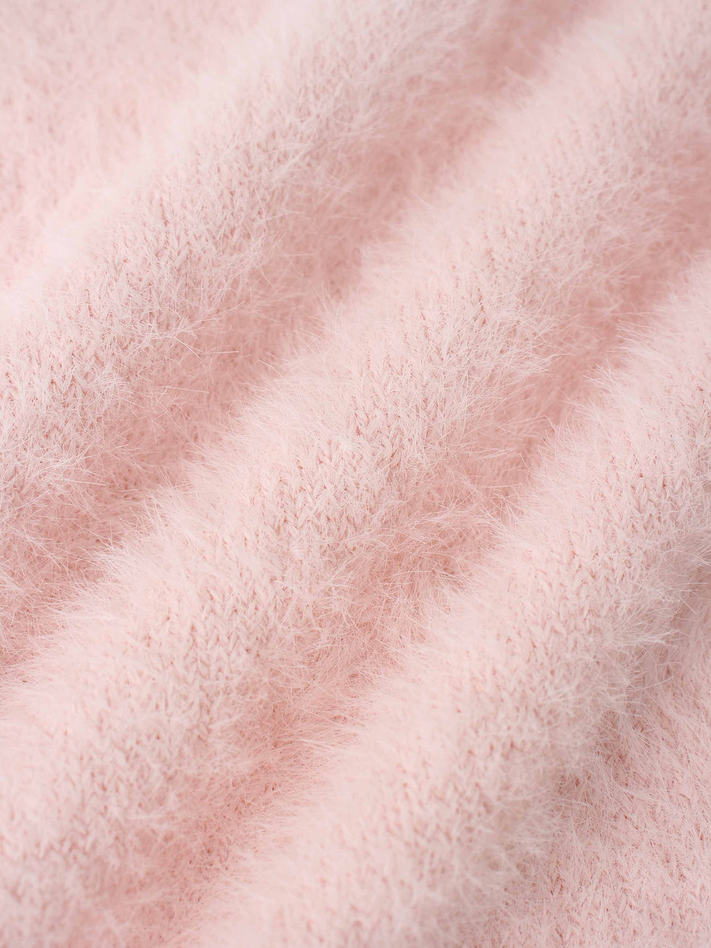 Mohair Crew Neck Sweater-Pink