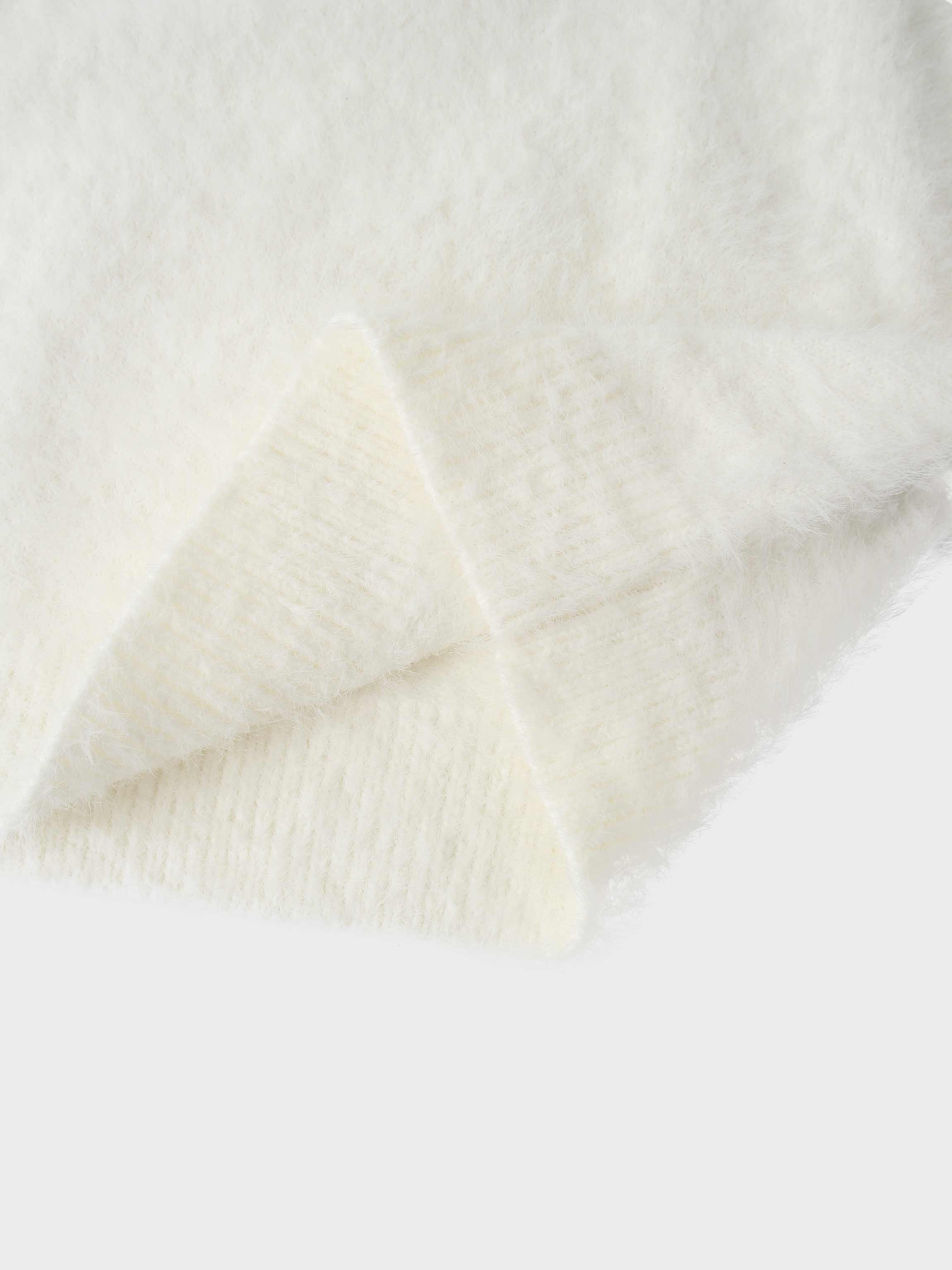 Mohair Crew Neck Sweater-Cream