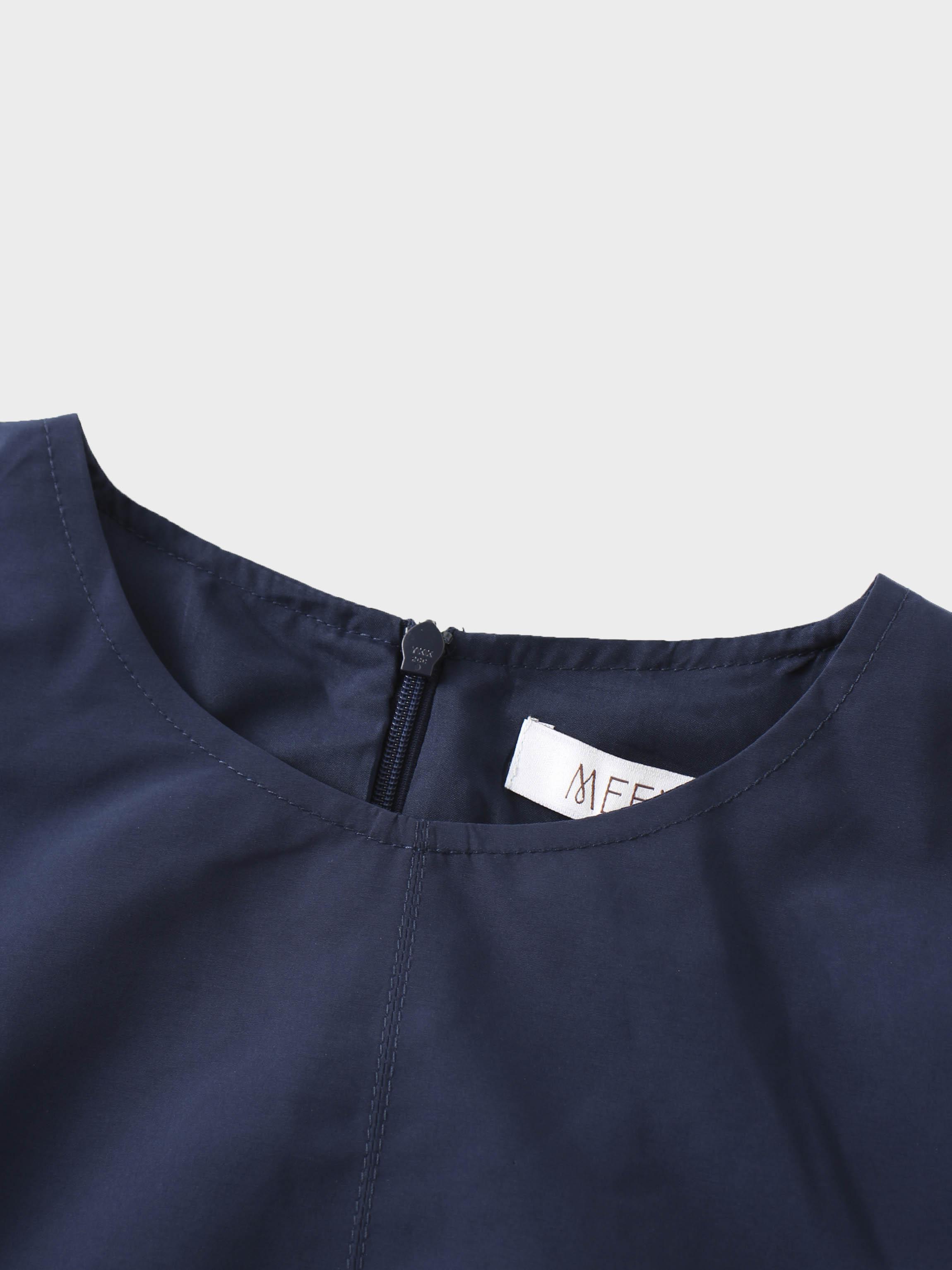 Taffeta Bubble Jumper-Navy