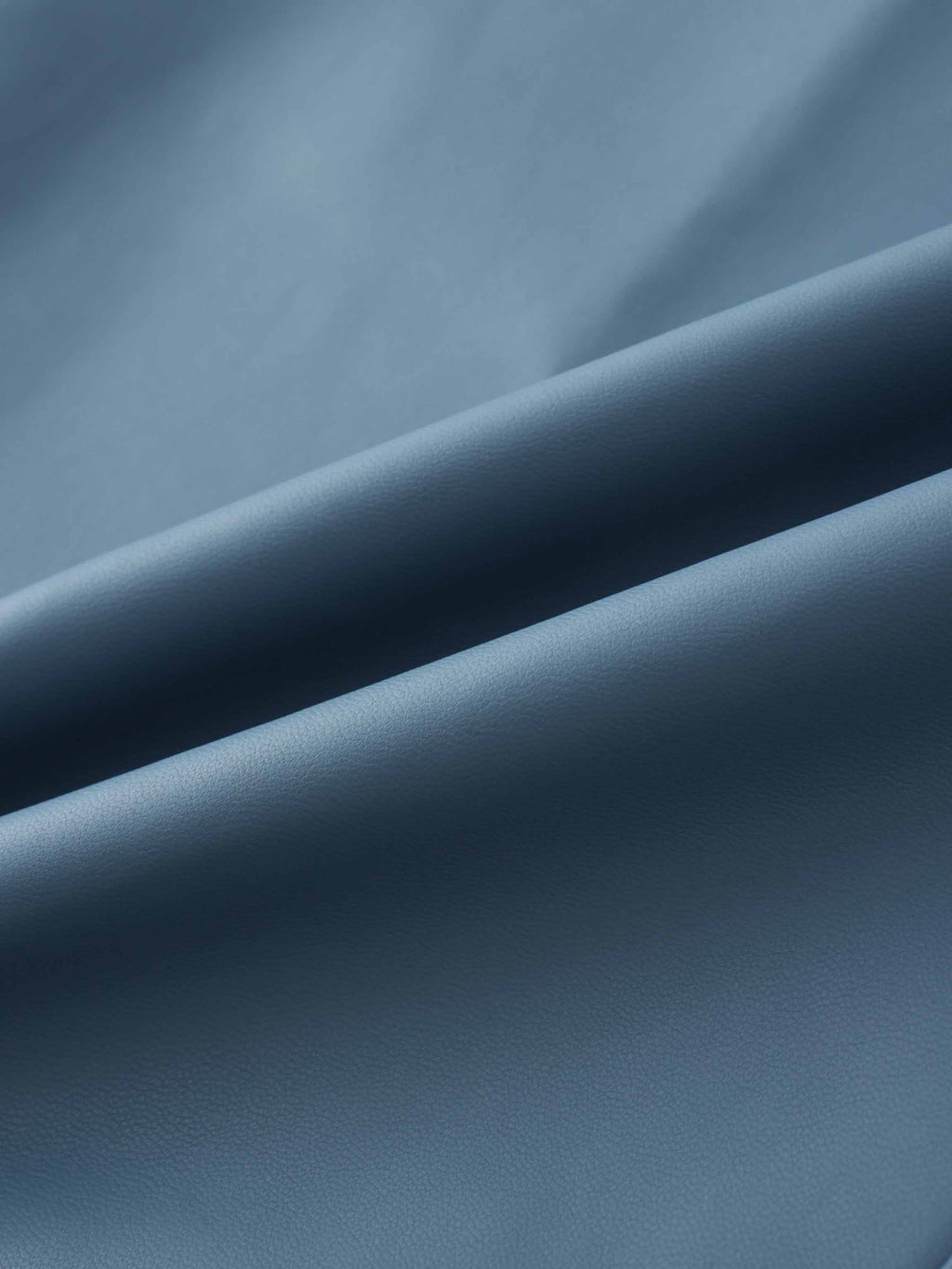 Front Pocket Straight Faux Leather Skirt-Denim Blue