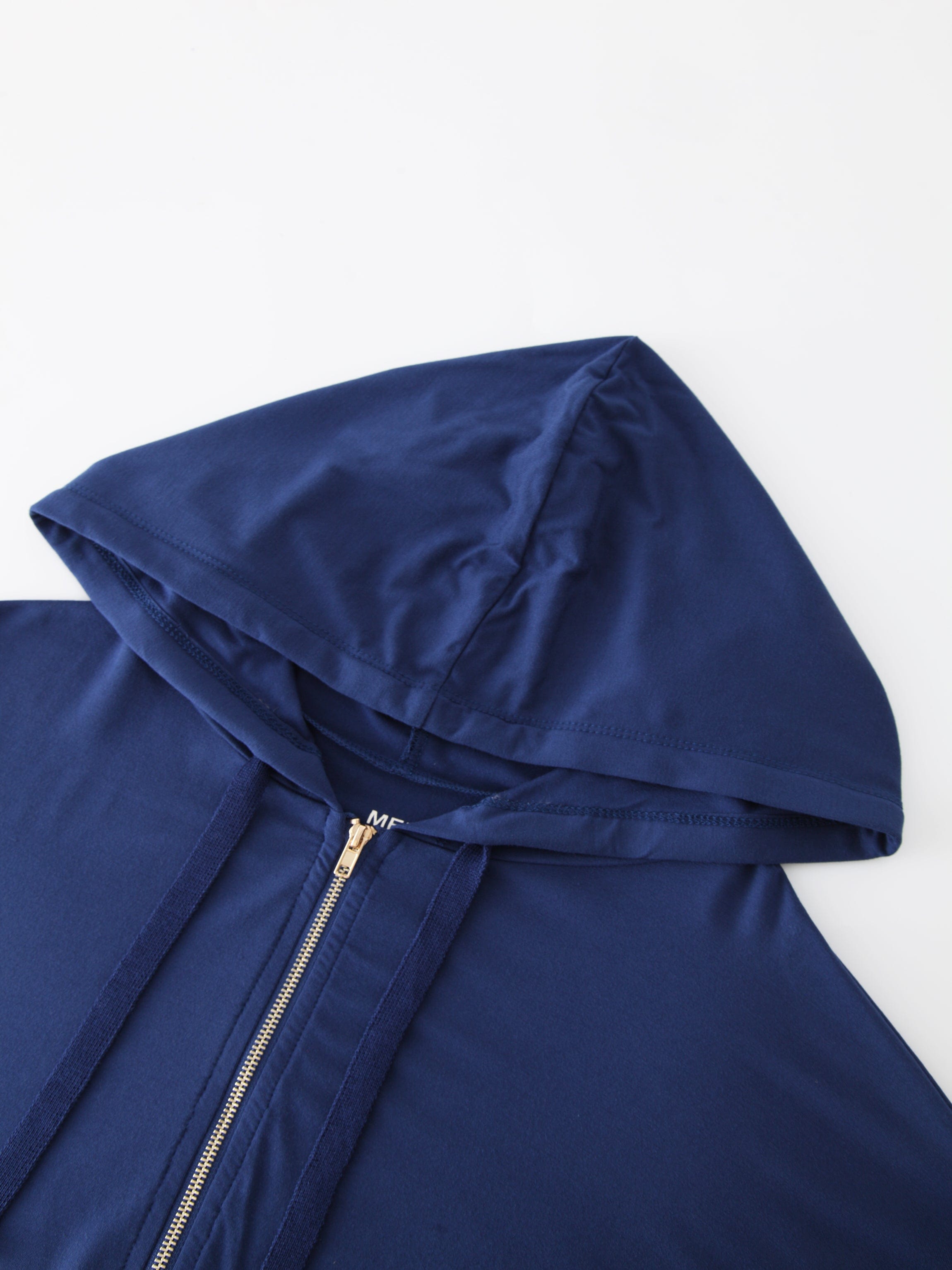 ZIP UP HOODIE-NAVY