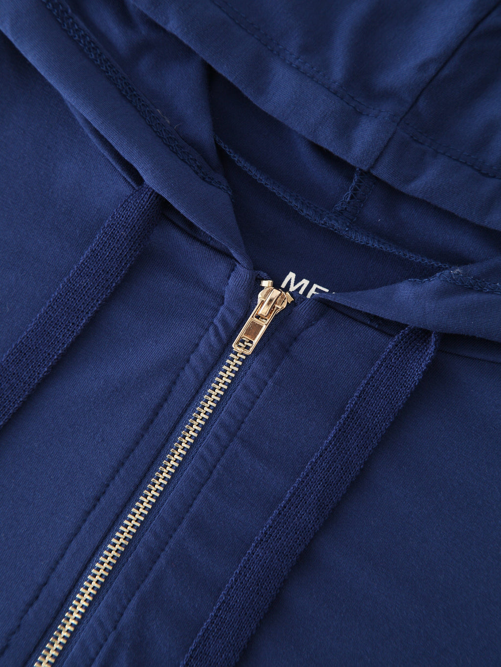 ZIP UP HOODIE-NAVY