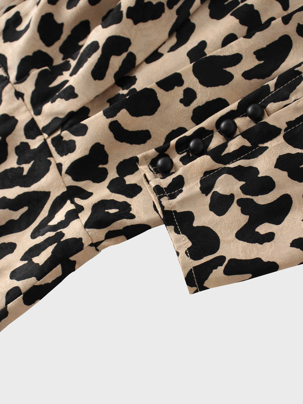 Vintage Blouson Top-Leopard