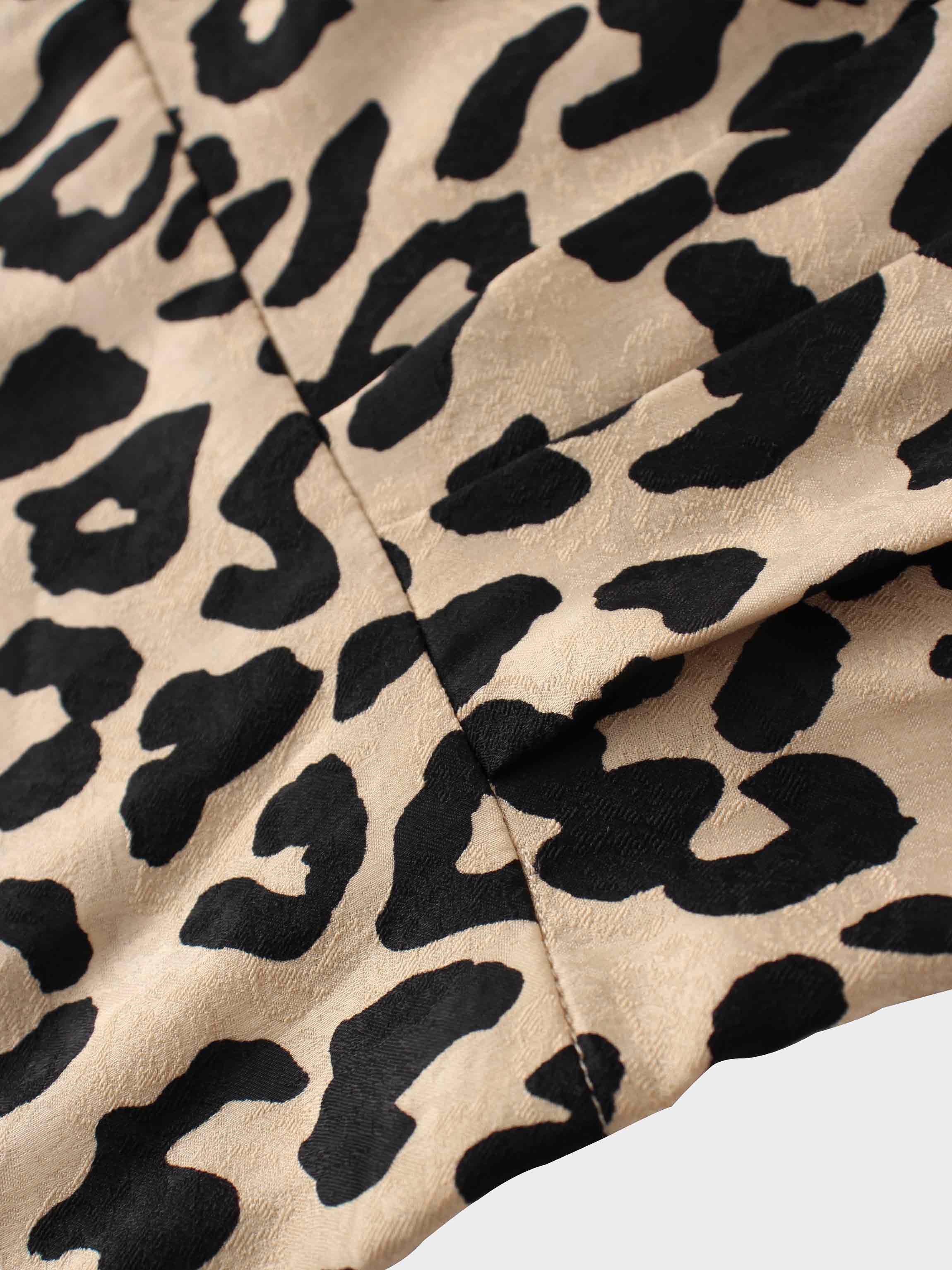 Vintage Blouson Top-Leopard