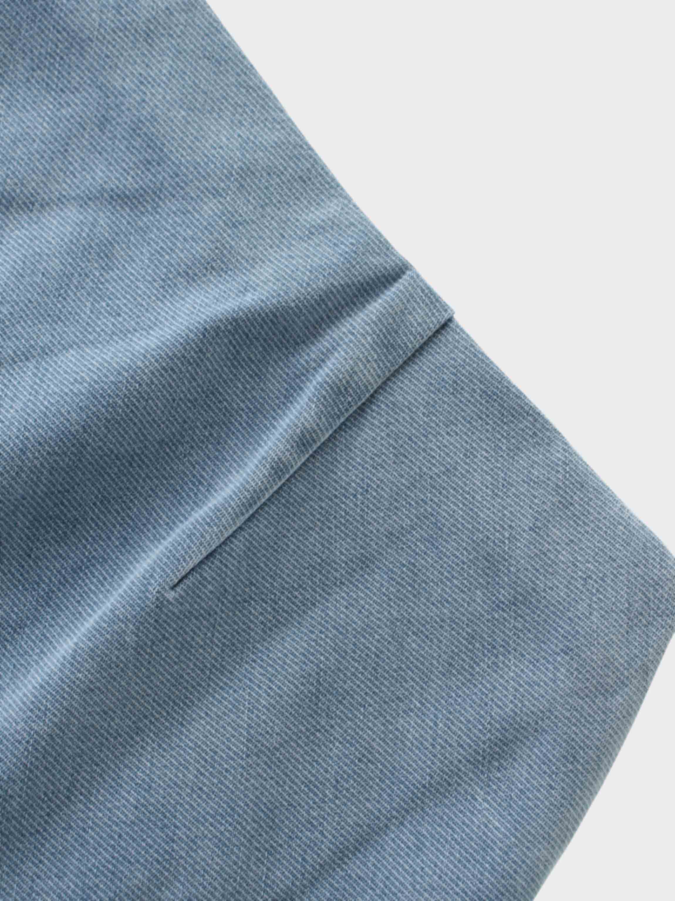 Classic Denim Skirt 37"-Light Blue