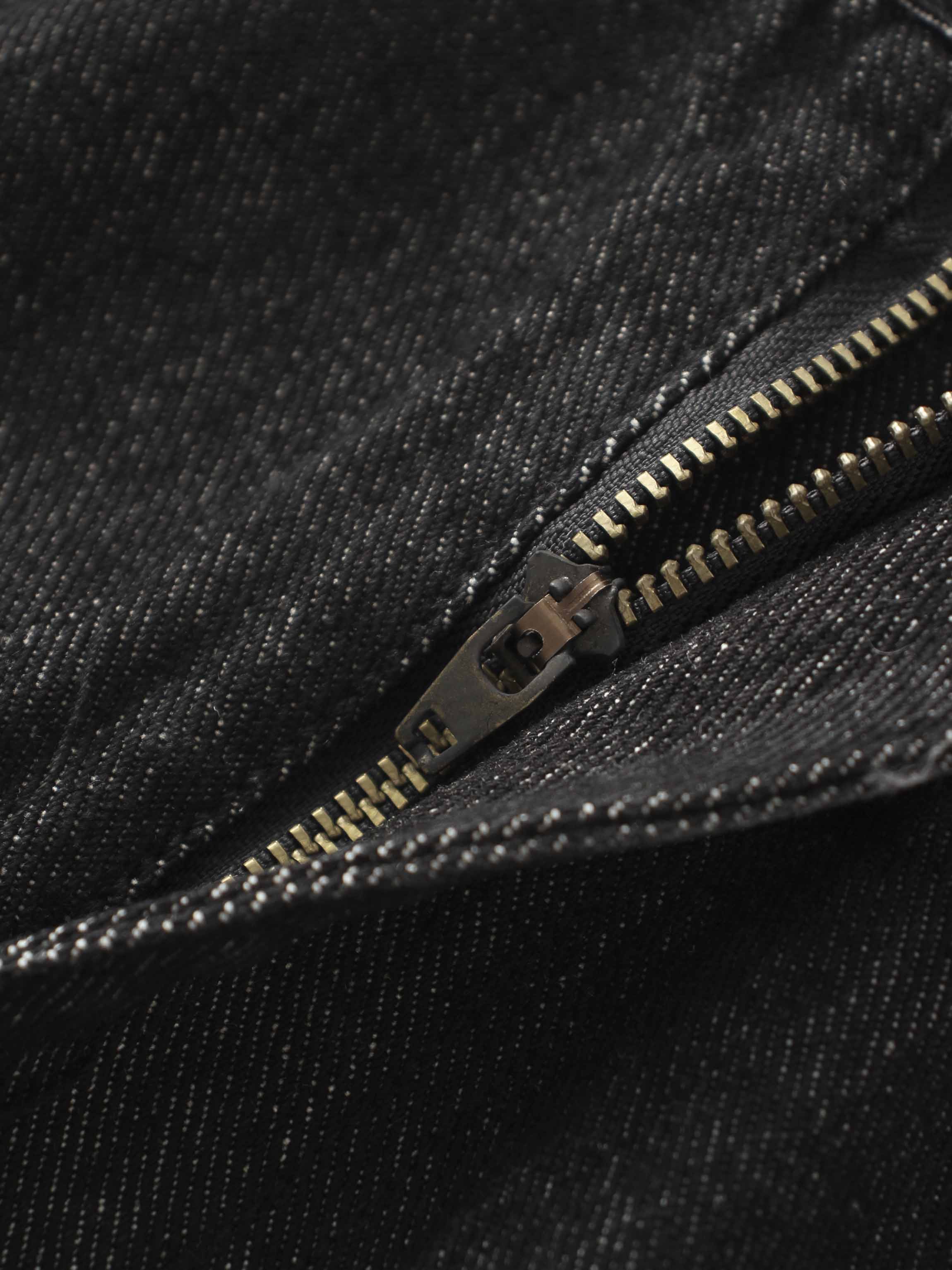 Front Seam Detail Denim Skirt-Black Wash