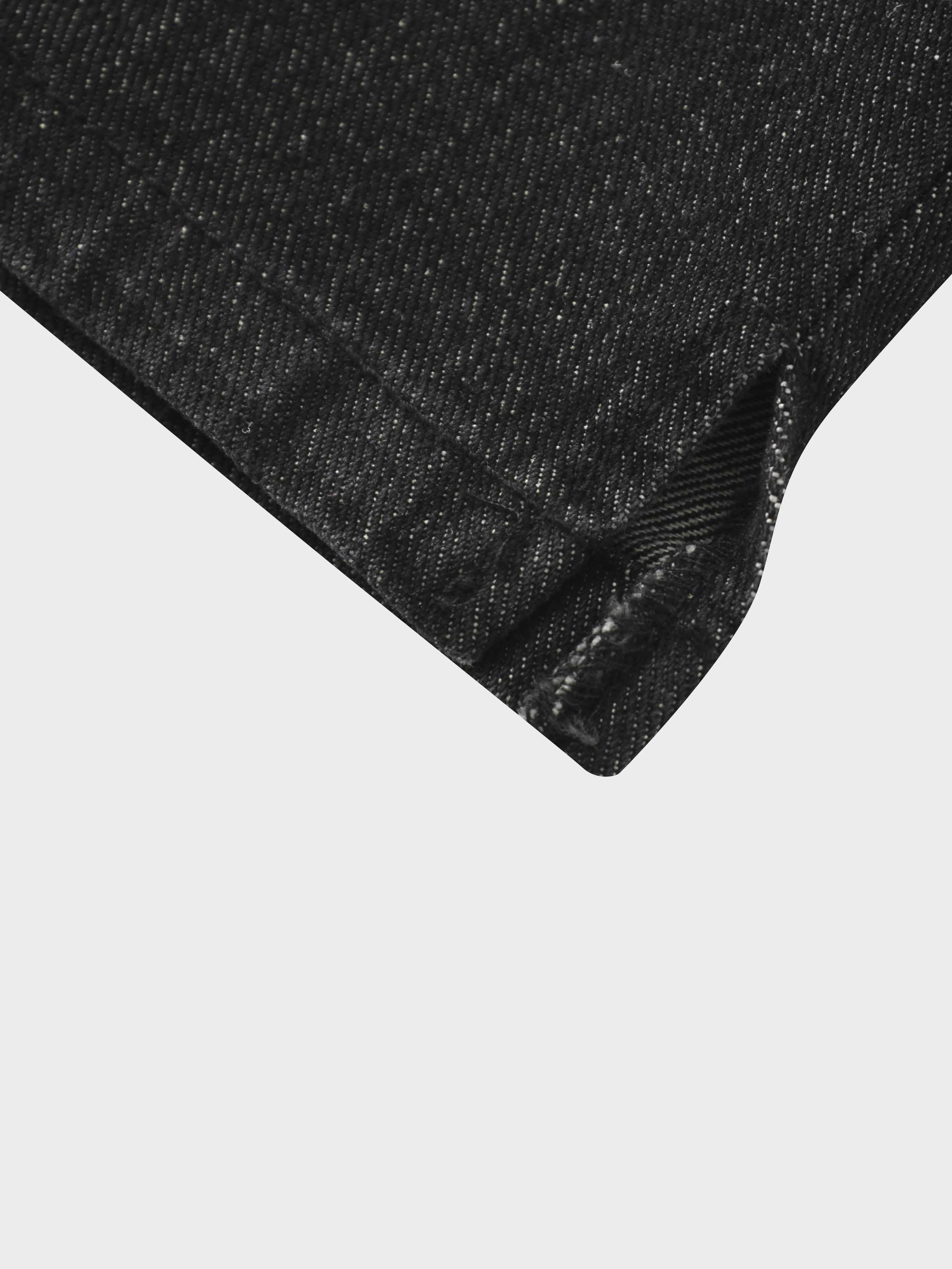 Front Seam Detail Denim Skirt-Black Wash