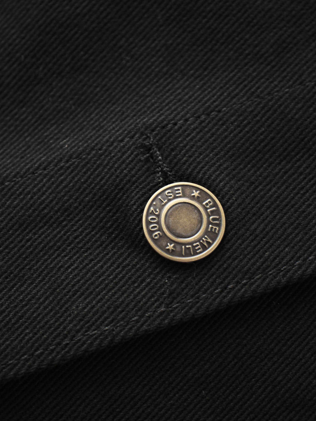 Button Down Denim Skirt-Black