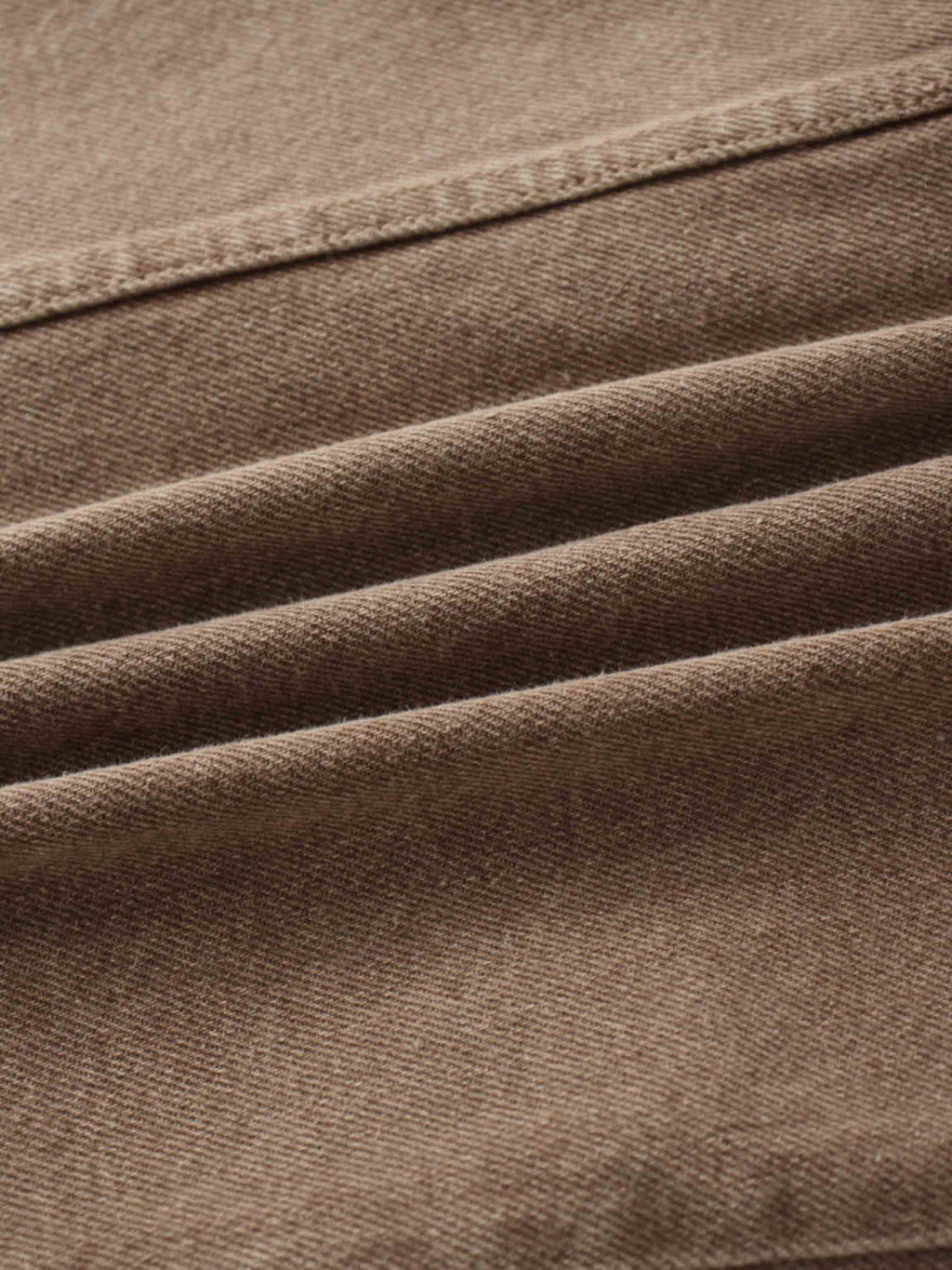 Button Down Denim Skirt-Brown