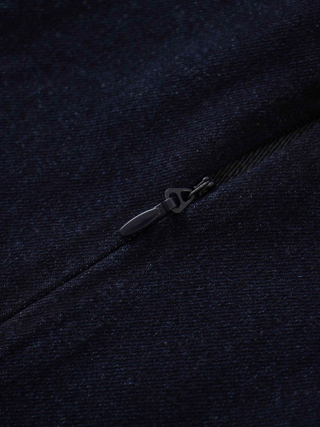 Seamed Full Circle Denim Skirt-Blue