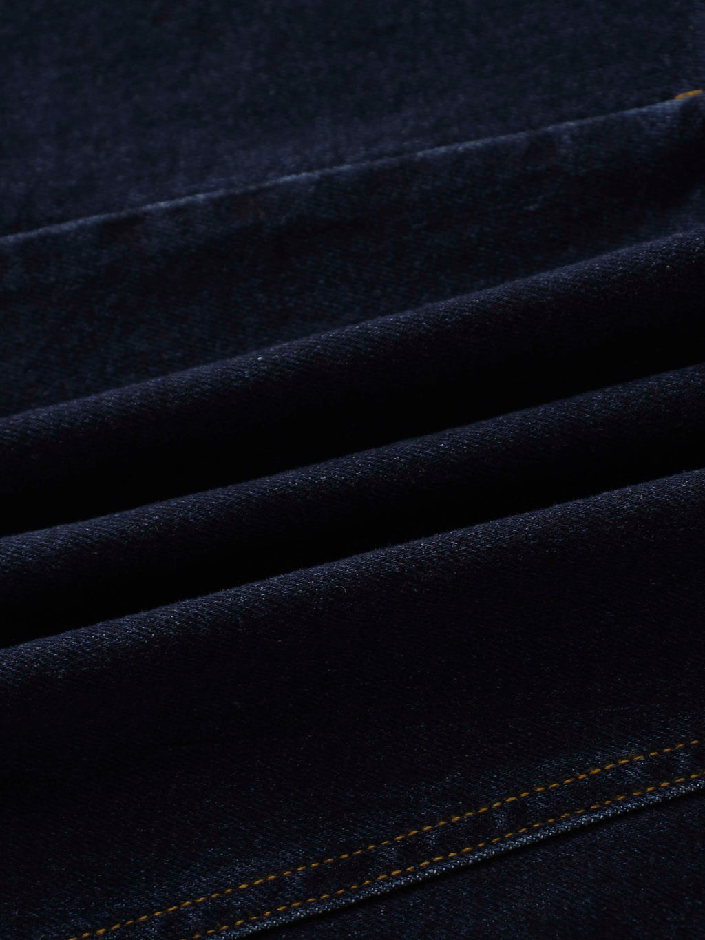 Seamed Full Circle Denim Skirt-Blue