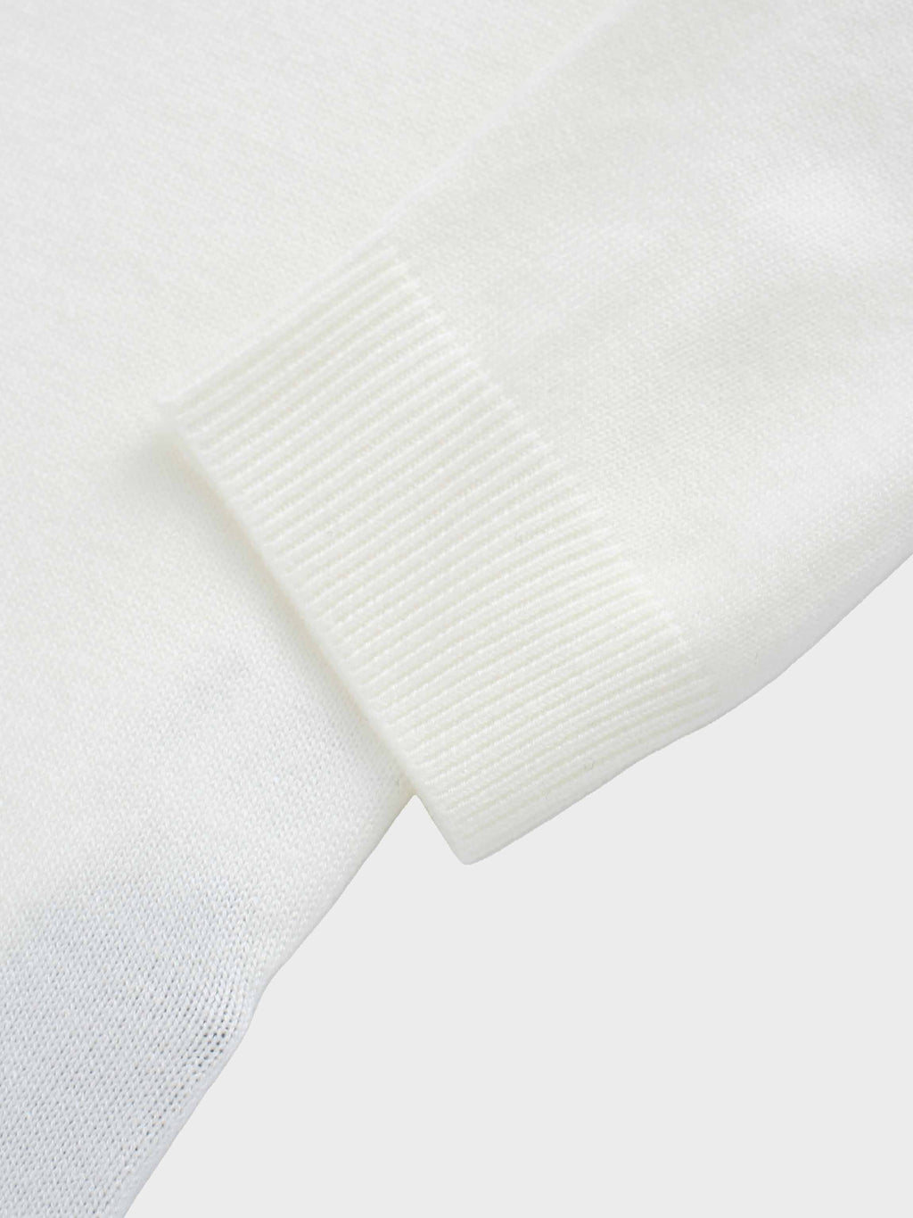 Side Zipper Sweater-Cream