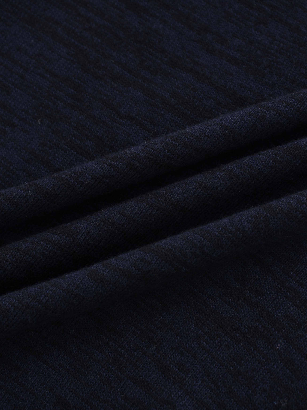 Side Zipper Sweater-Black/Blue