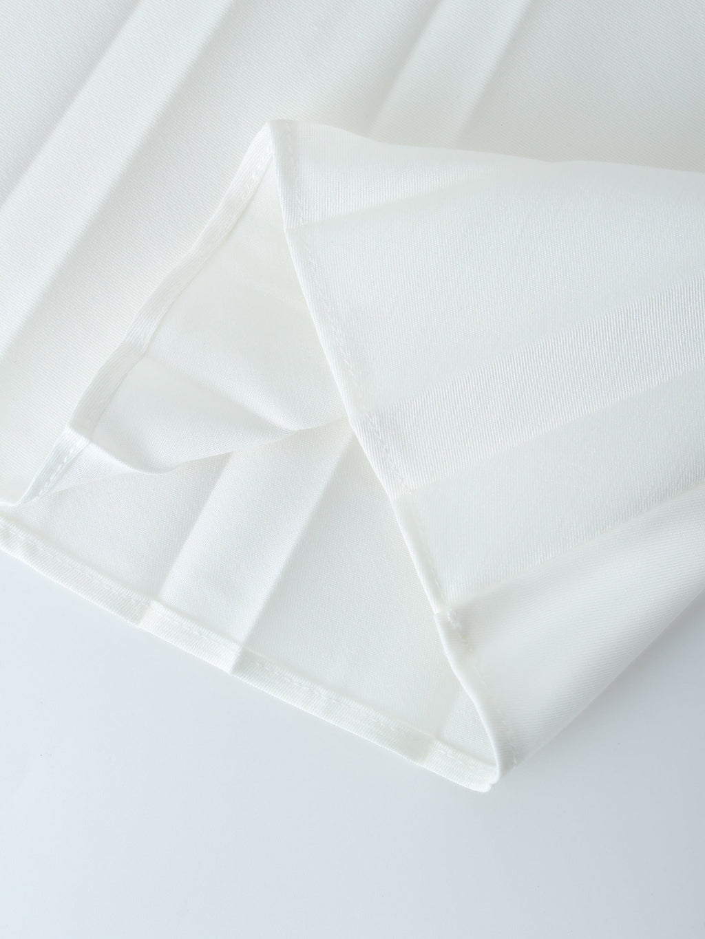 PLEATED SKIRT 37"-PURE WHITE