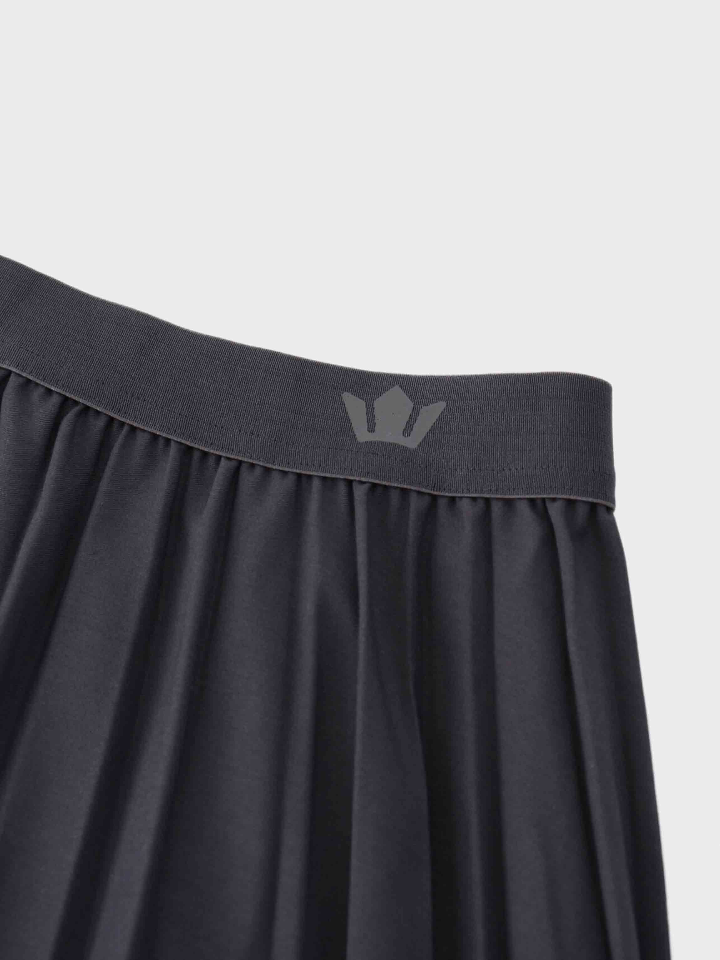Pleated Skirt 35"-Dark Grey