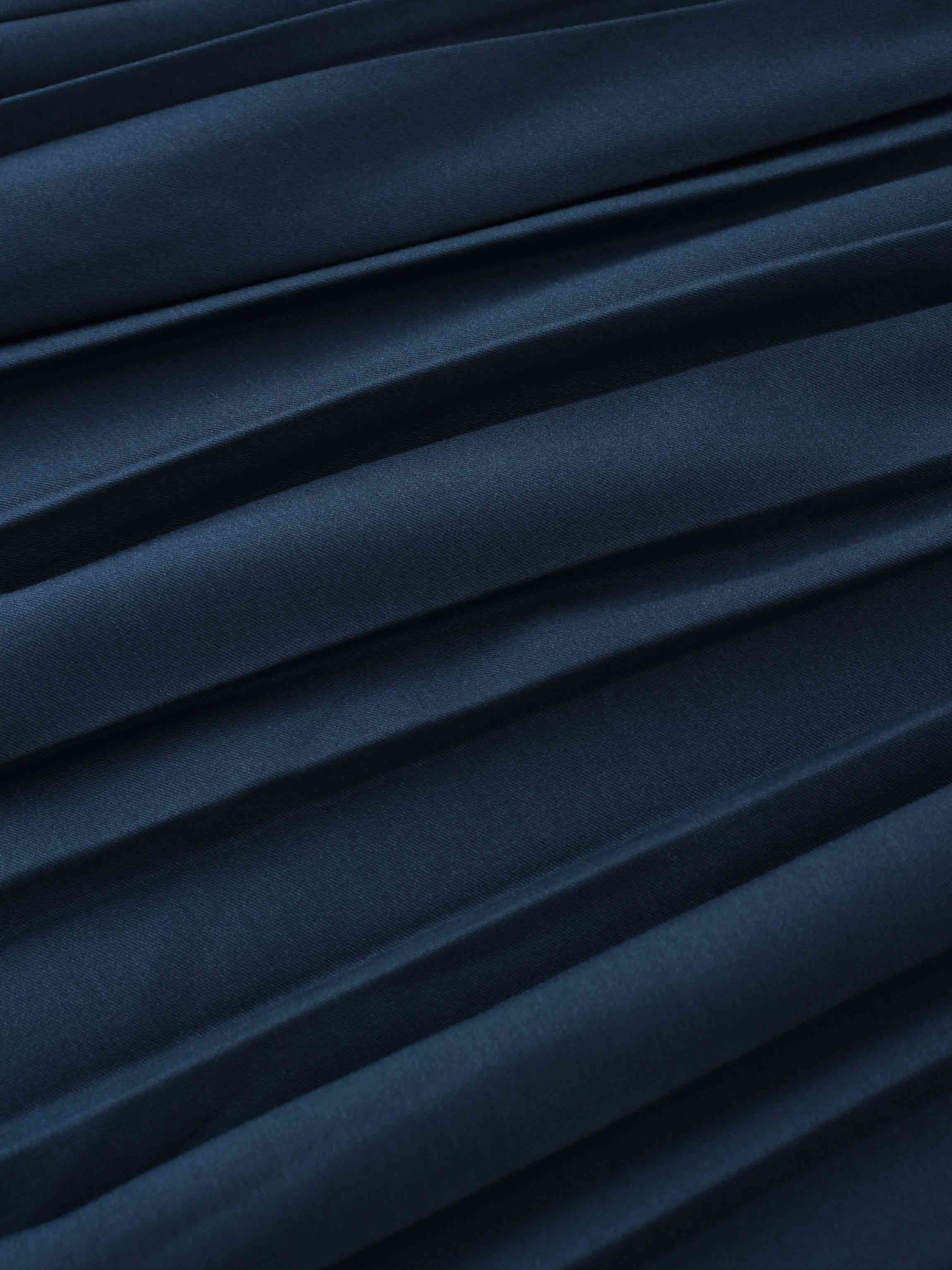 Pleated Skirt 35"-Mallard Blue