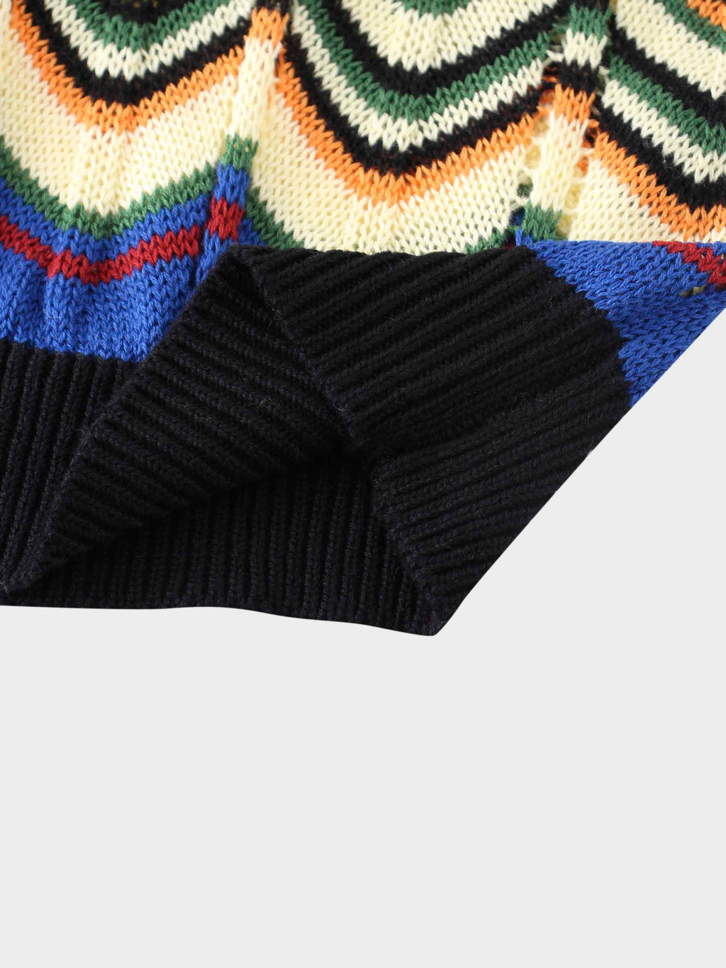 Crochet Wave Sweater-Multi