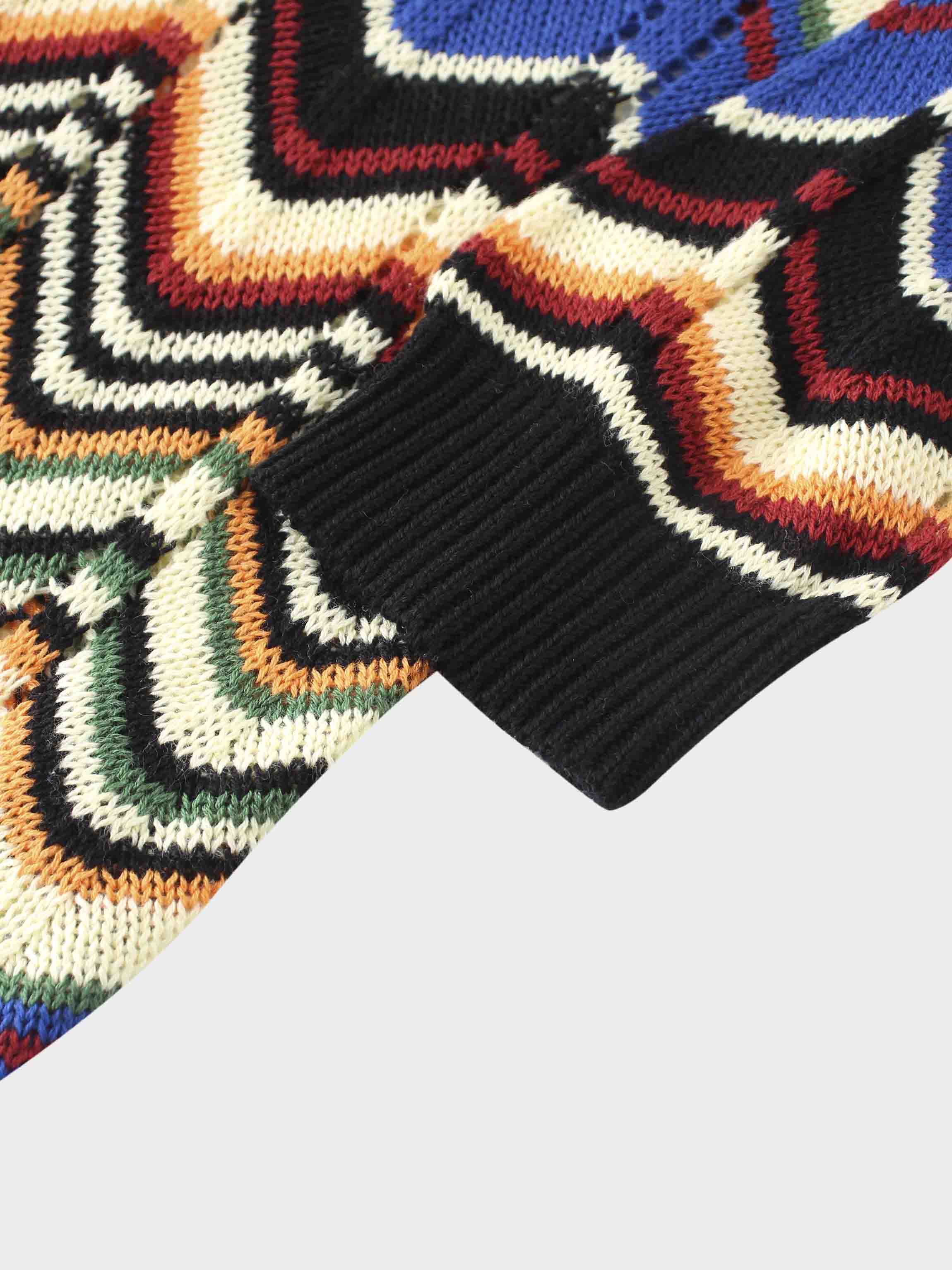 Crochet Wave Sweater-Multi