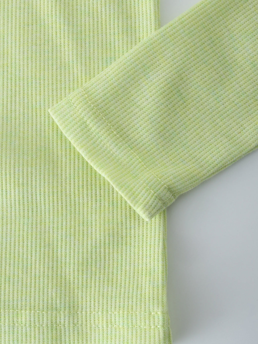 Ribbed Collar T-Shirt-Yellow