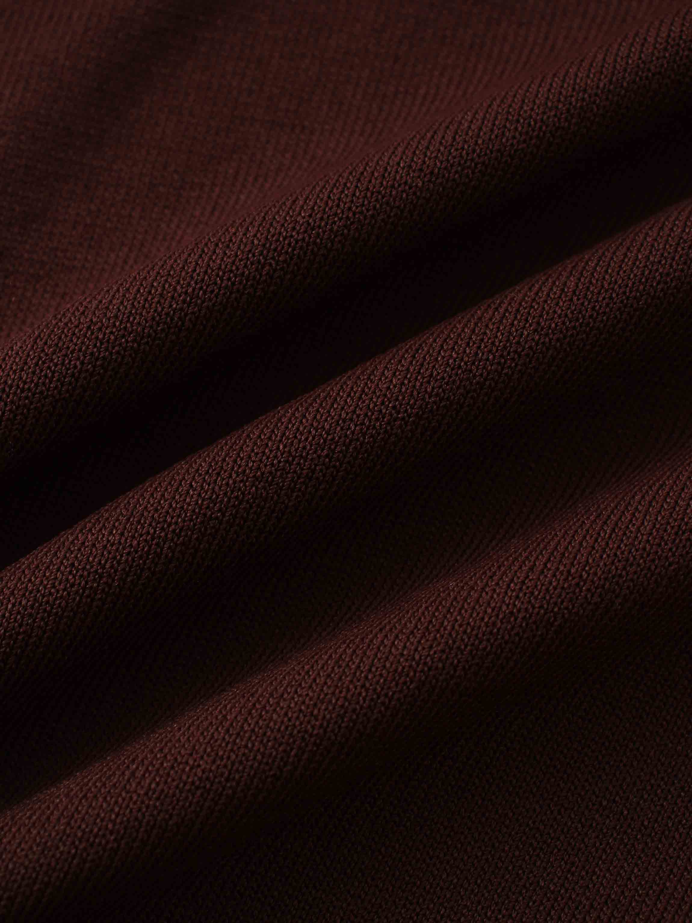 Jewel Button Collar Sweater-Brown/Tan