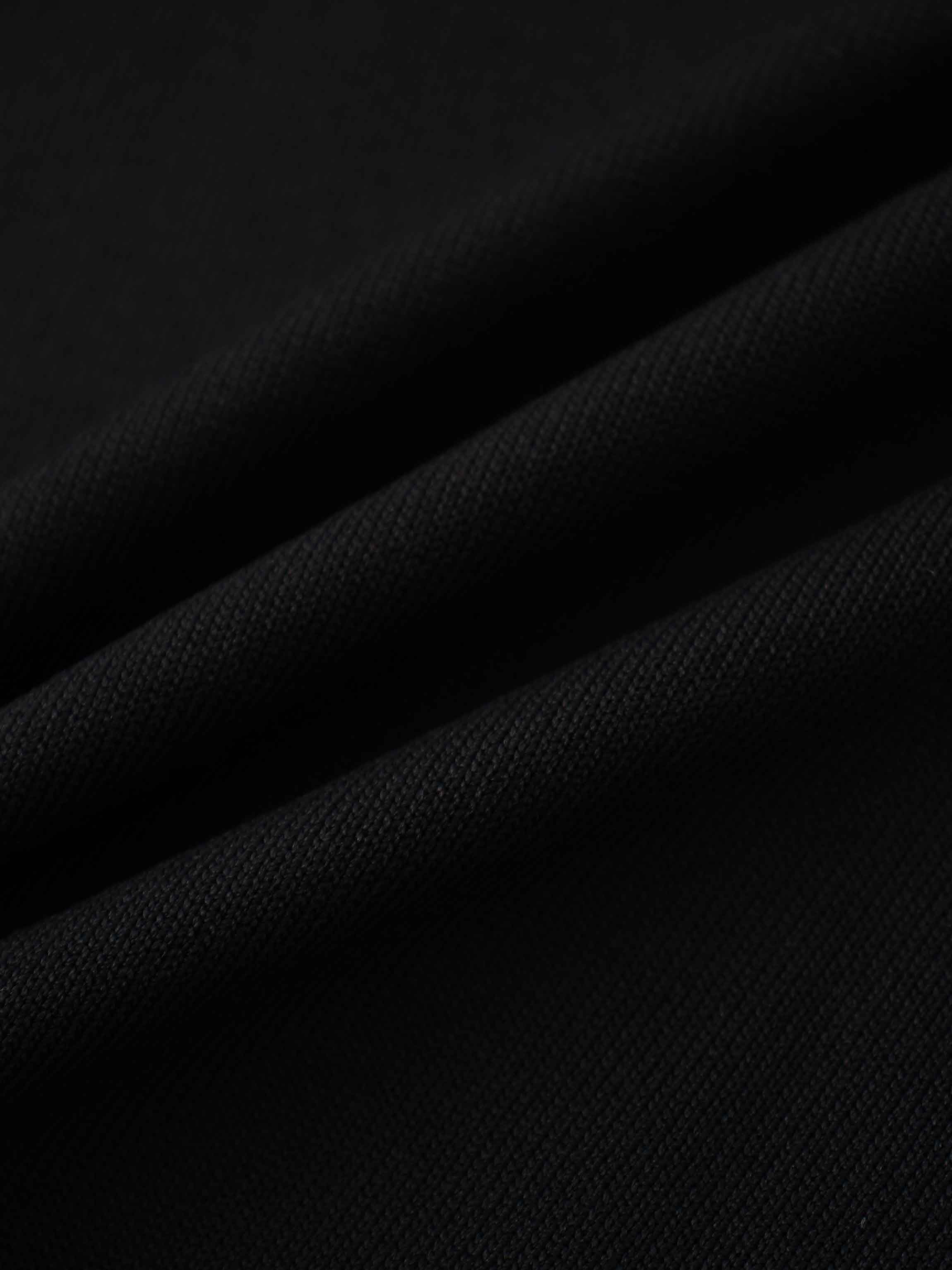 Jewel Button Collar Sweater-Black/Cream