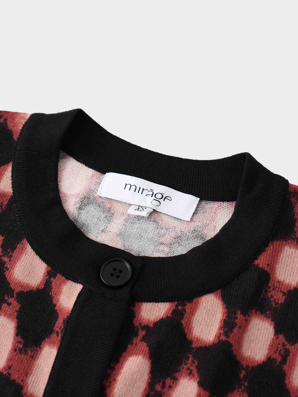 Buttoned Cardigan-Burgundy/Pink