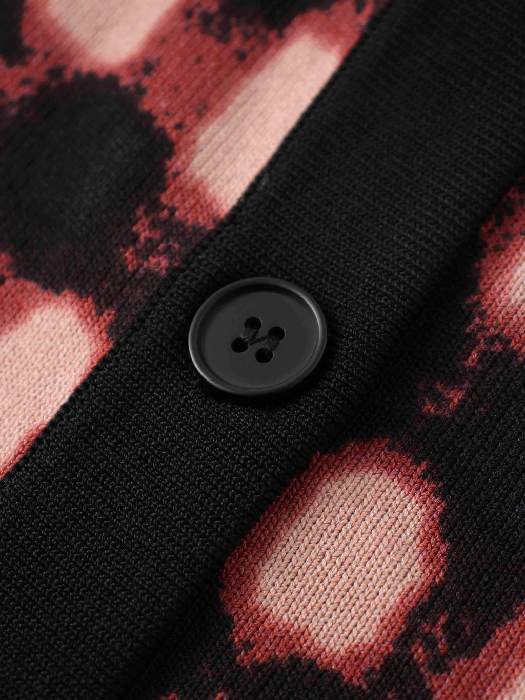 Buttoned Cardigan-Burgundy/Pink