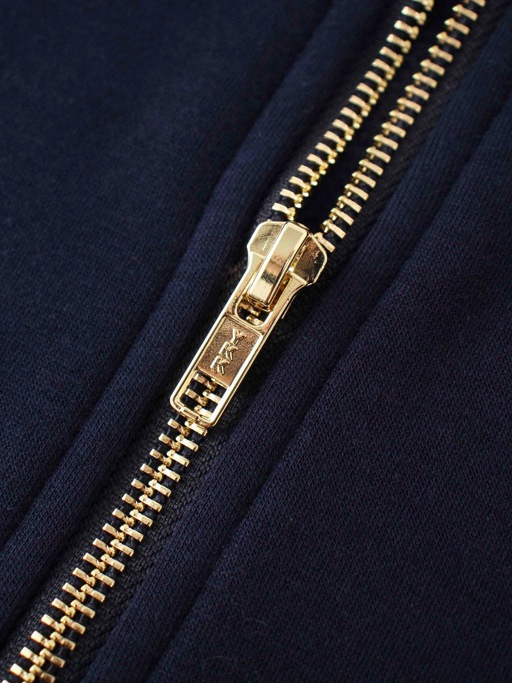 Zip Up Bomber Sweatshirt-Navy