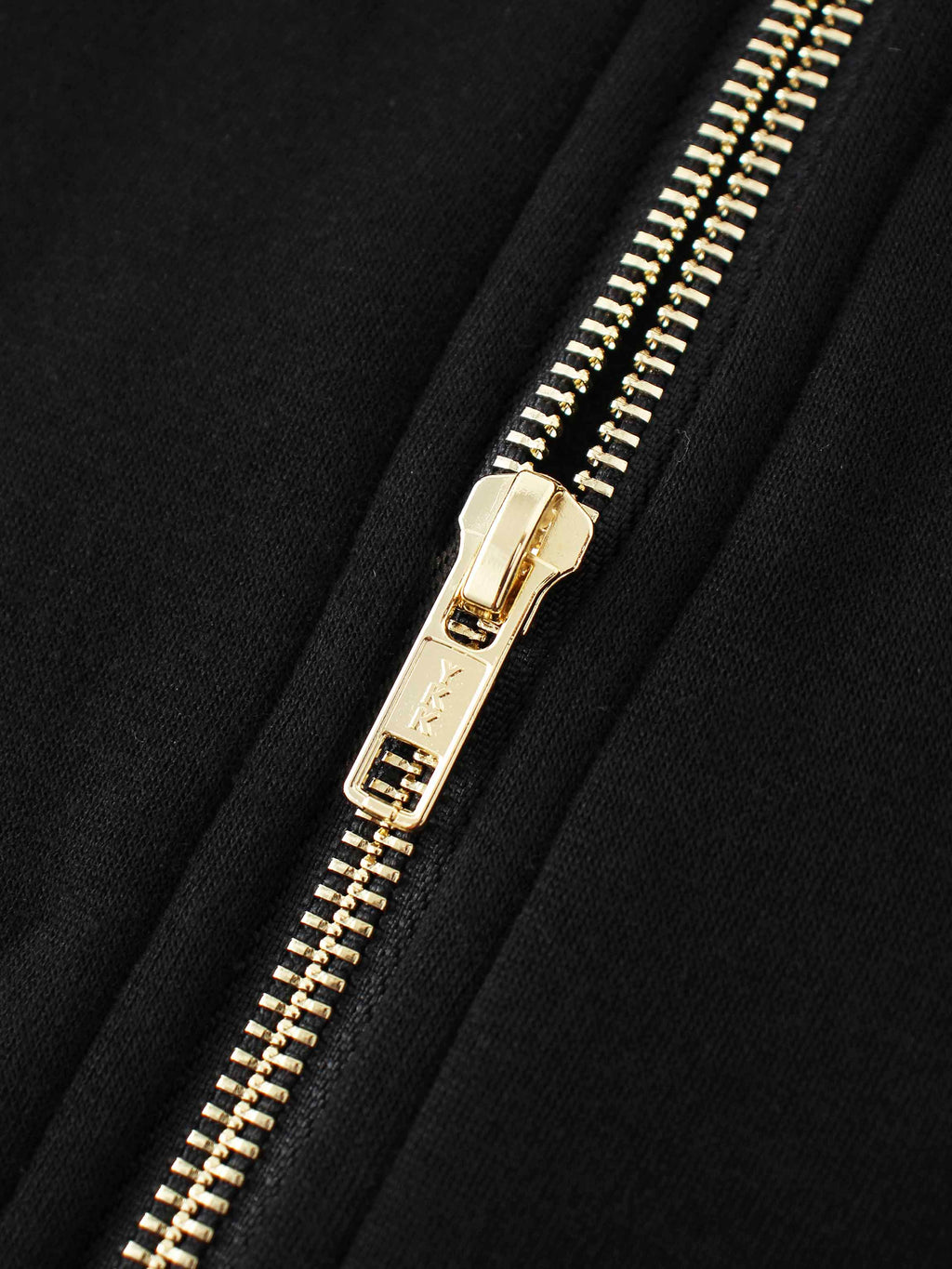 Zip Up Bomber Sweatshirt-Black