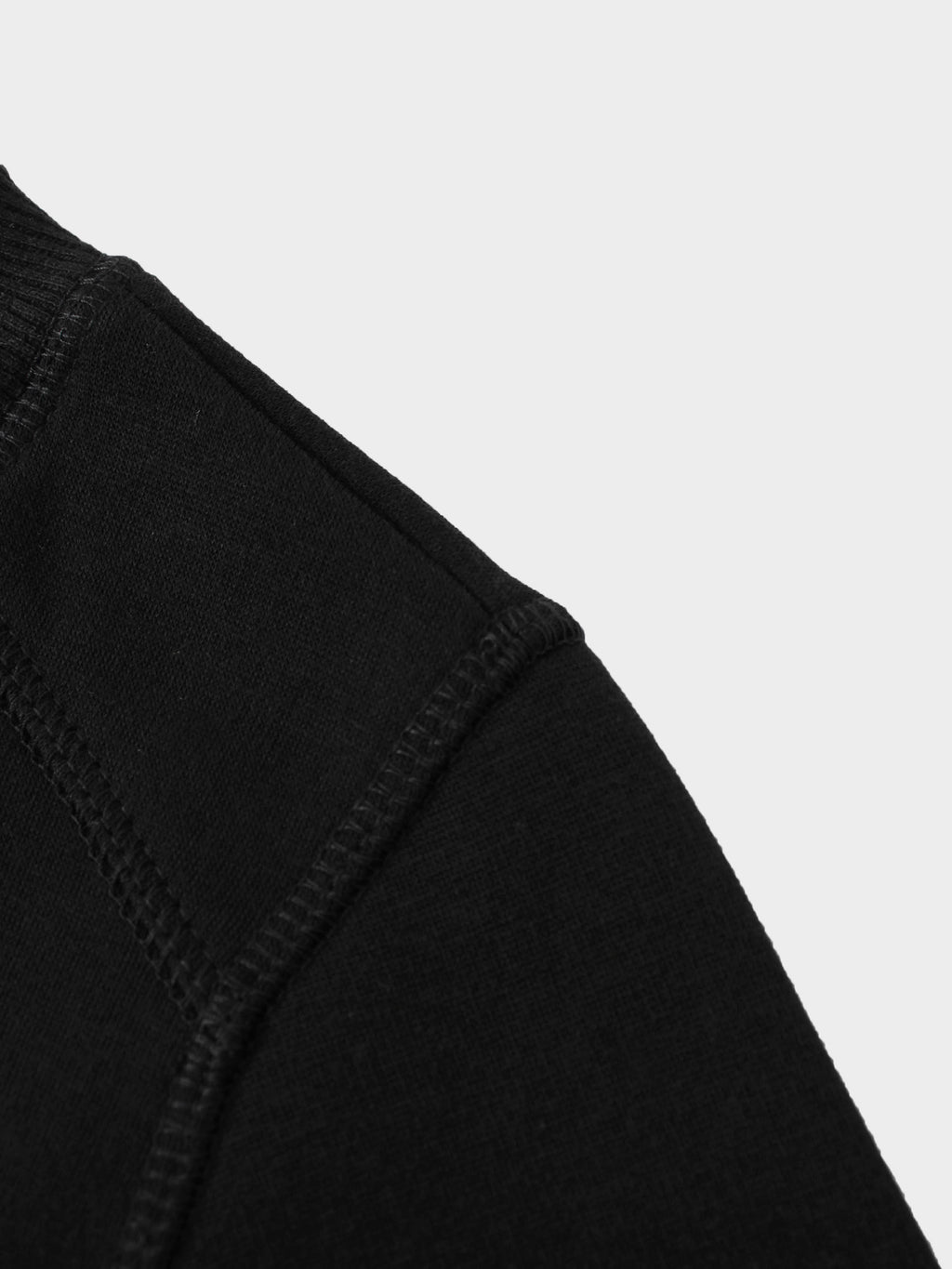 Zip Up Bomber Sweatshirt-Black