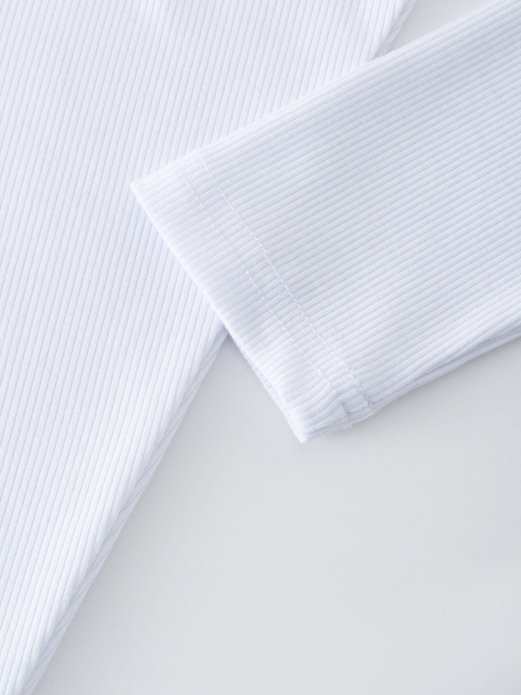 RIB DOLMAN V TEE-WHITE