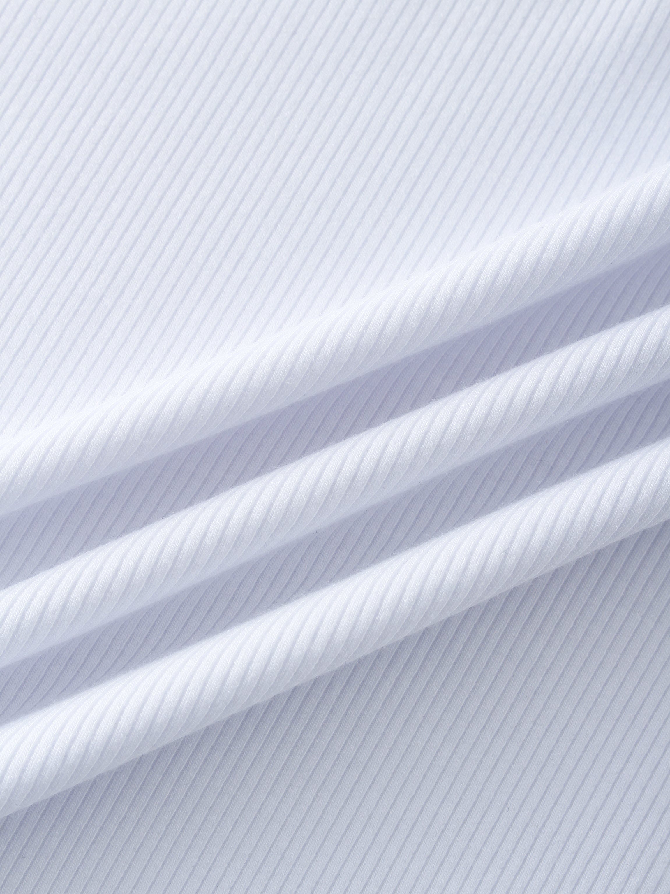 RIB DOLMAN V TEE-WHITE