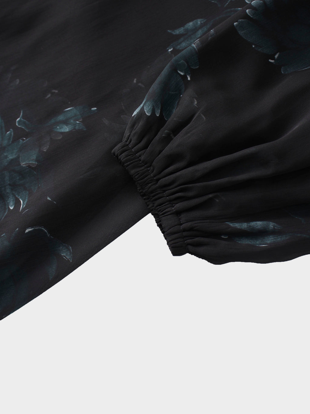 Asymmetrical Bottom Belted Dress-Green Floral