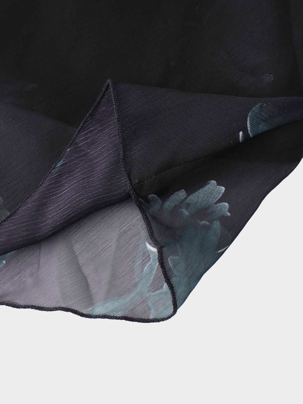 Asymmetrical Bottom Belted Dress-Green Floral