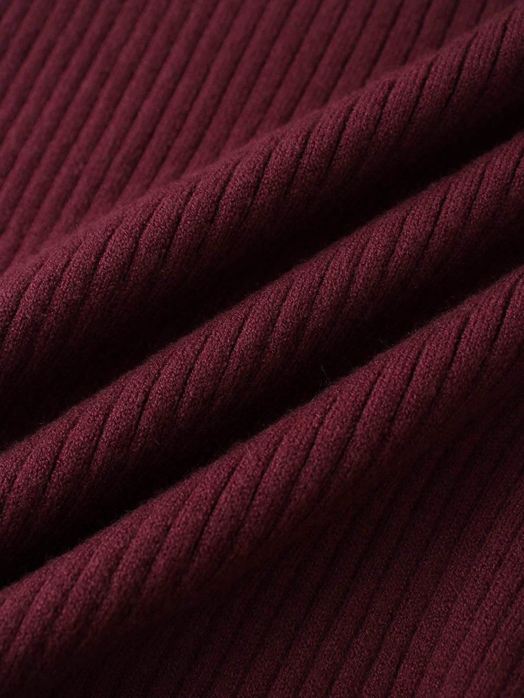 Knit Crop Sweater Dress Set-Burgundy/Pink