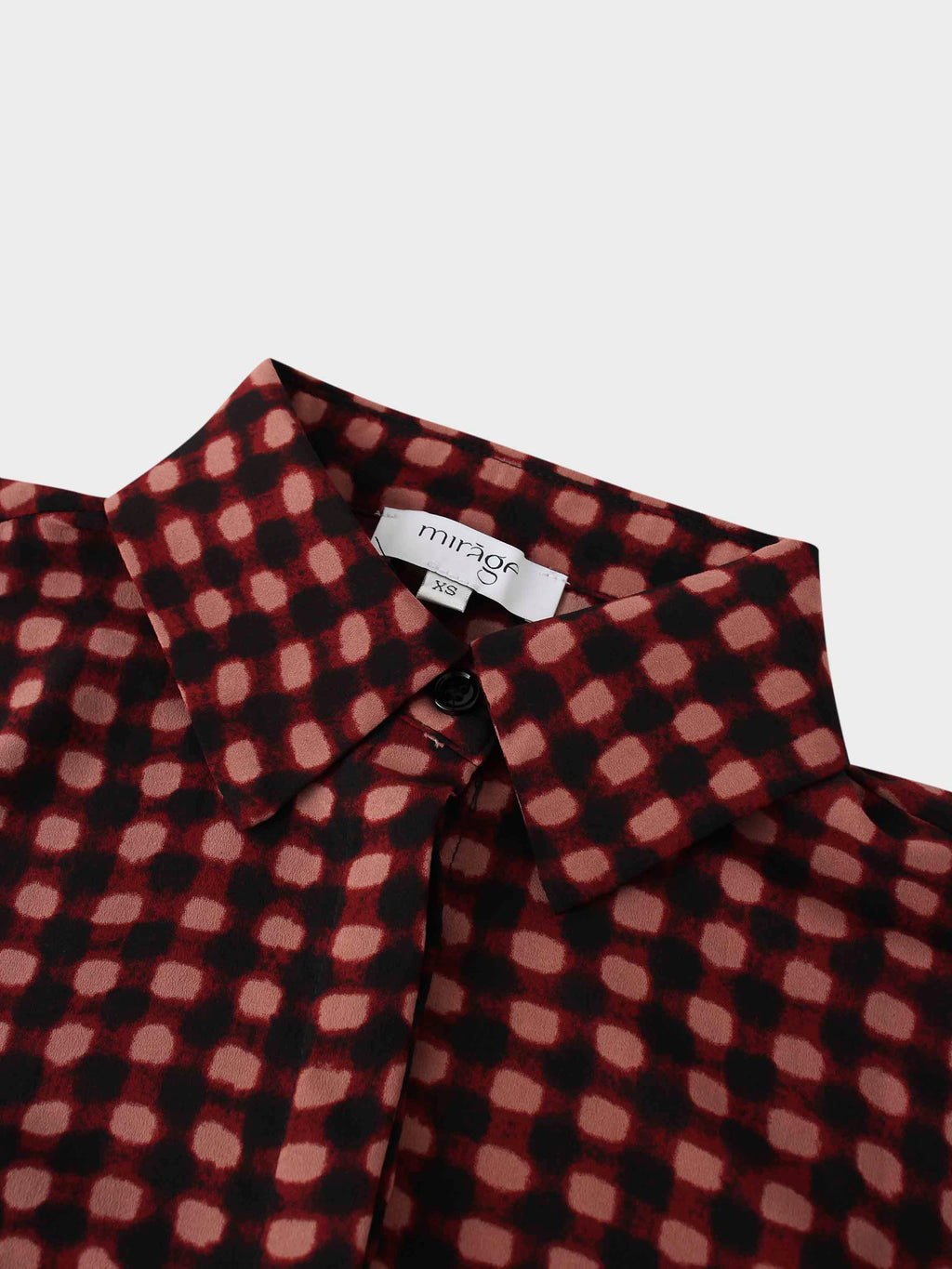 Basic Belted A-Line Dress-Burgundy/Pink