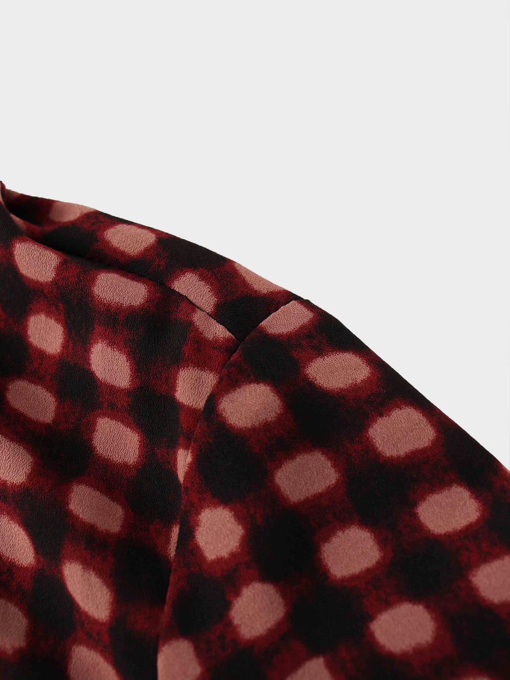 Basic Belted A-Line Dress-Burgundy/Pink