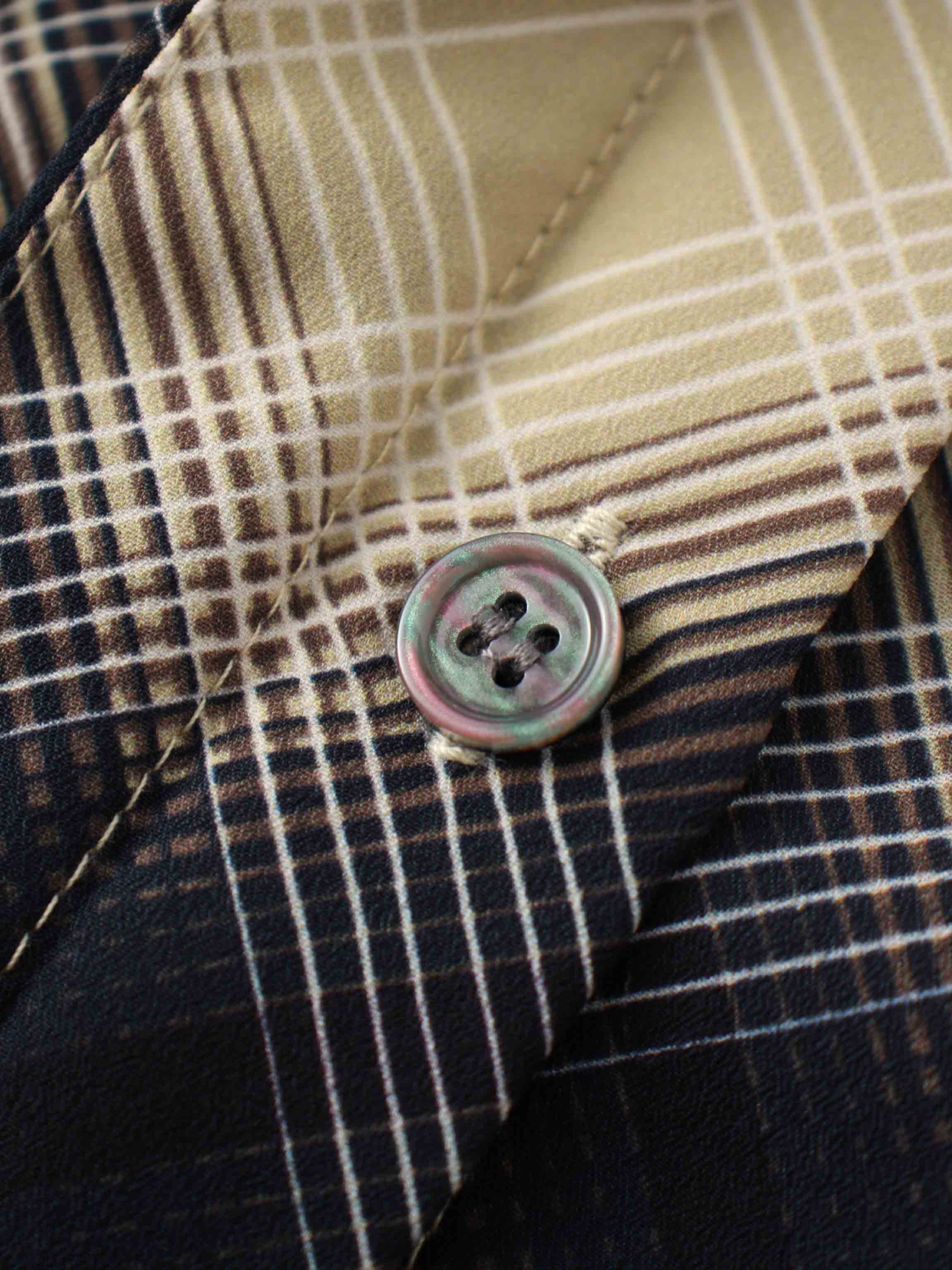 Basic Belted A-Line Dress-Black/White Plaid