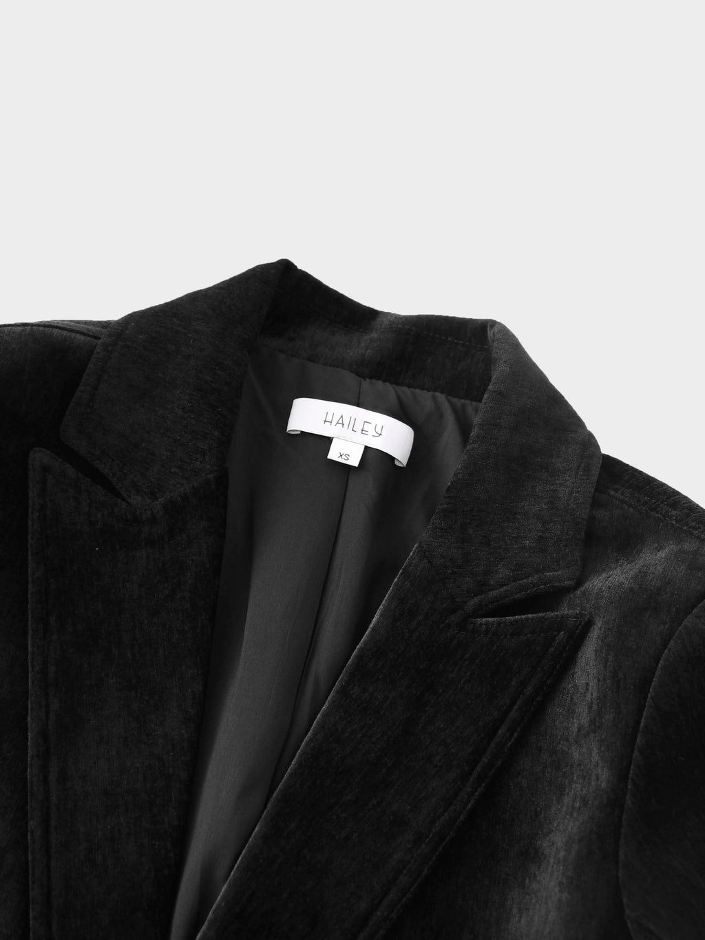 Chenille Blazer-Black